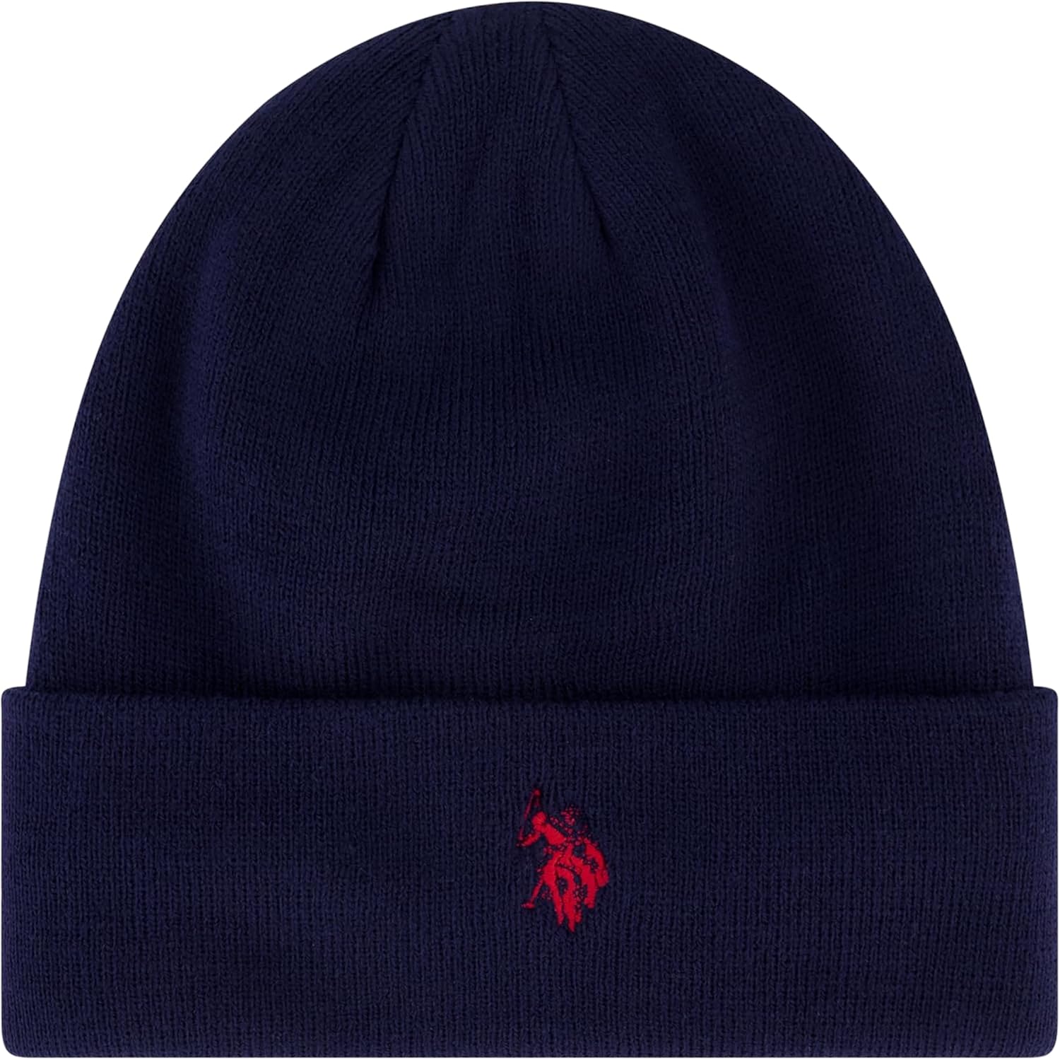 U.S. Polo Assn. Knit Beanie Hat, Warm Winter Cap with Sherpa Lining for Men and Women