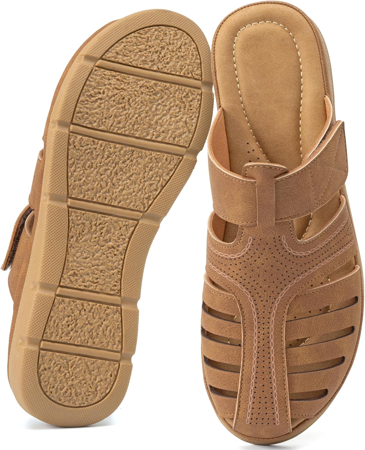 Womens Clogs Mules Shoes: Comfortable Closed Toe 2026 Dressy Summer Flat Sandals Casual Slip On Fisherman Walking Sandal