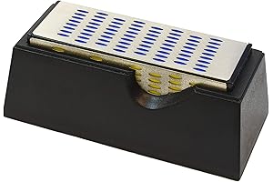 4 Sided Sharpening Stone Diamond Hone Block Kitchen Knife Sharpener Whetstone