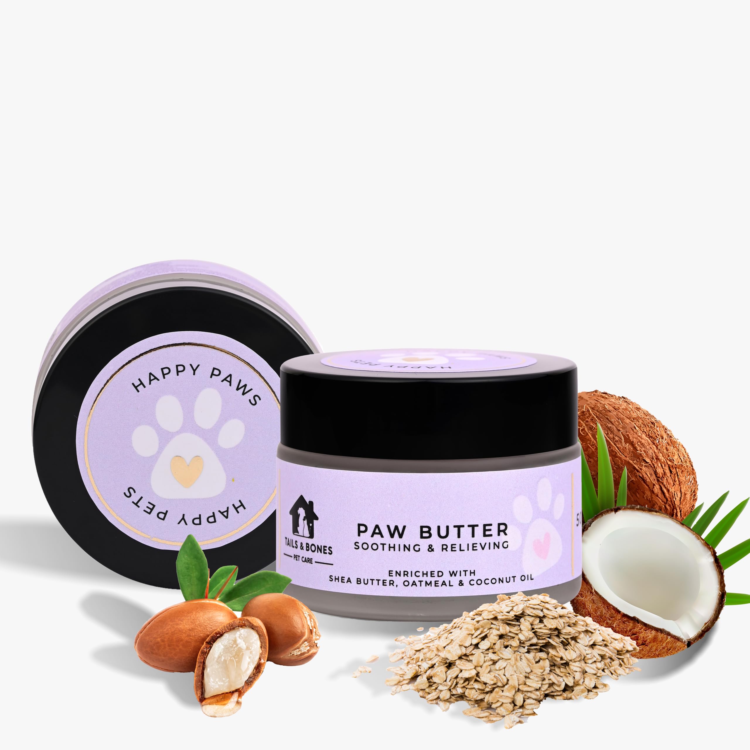 TAILS & BONES Paw Butter for Dogs & Cats | Soothing & Healing Balm for Pets | Lick Safe & Softens Dry Cracked Paws (50gms) (B0CVXR1S9N) Amazon Price History, Amazon Price Tracker