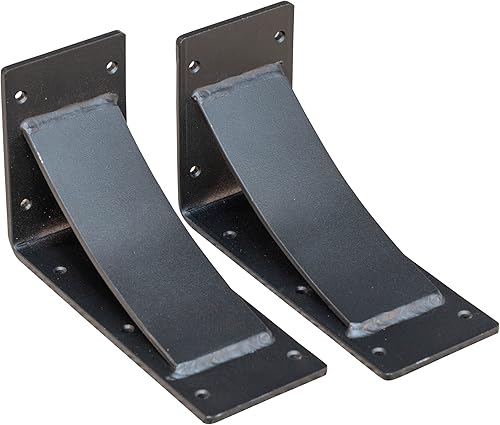RRD Soportes de repisa de acero resistentes (paquete de 2) - Soportes de chimenea - Soporte de encimera - Soportes de acero soldados a mano -