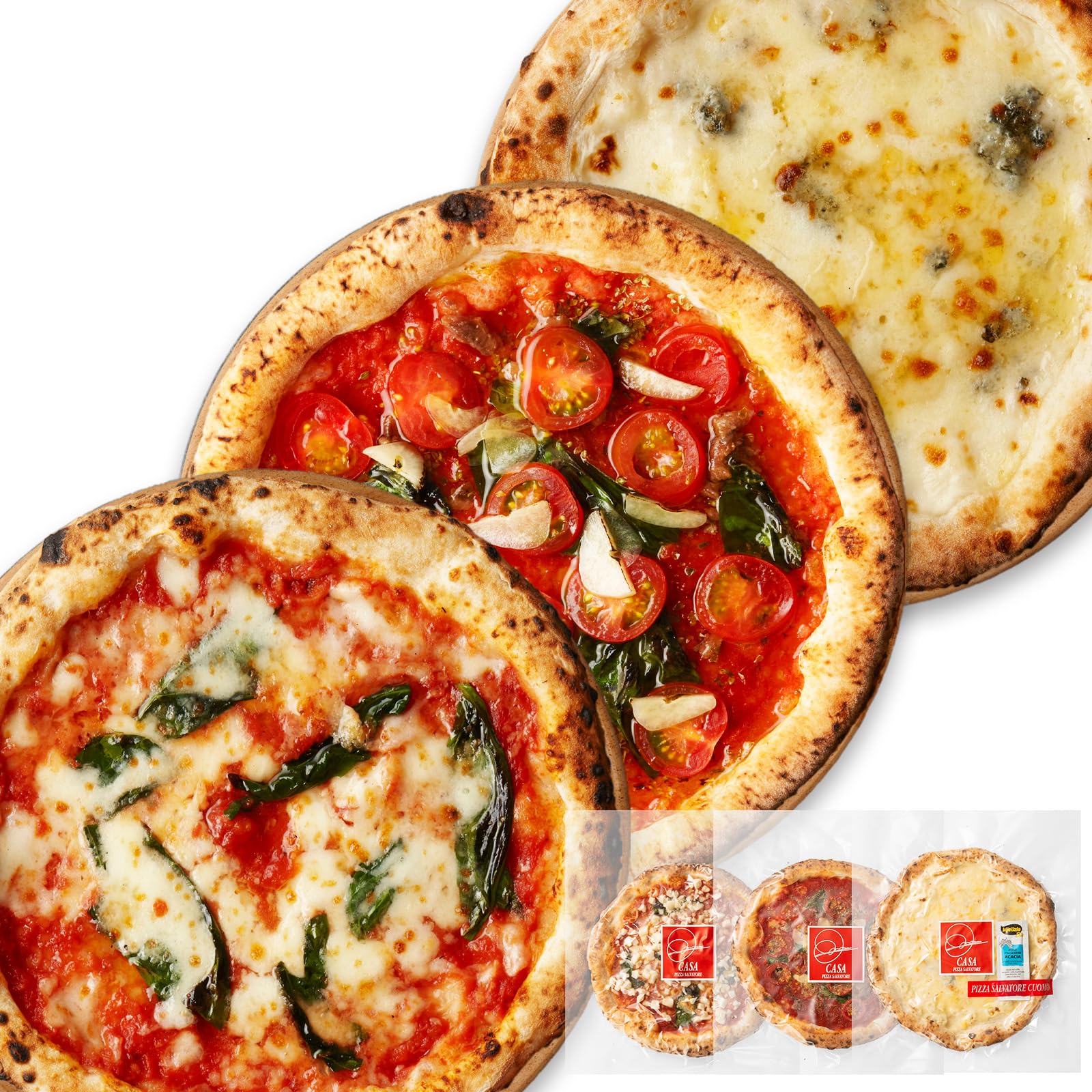 Amazon.co.jp: 【PIZZA FEST最優秀賞受賞】 冷凍ピザ お試し3枚セット