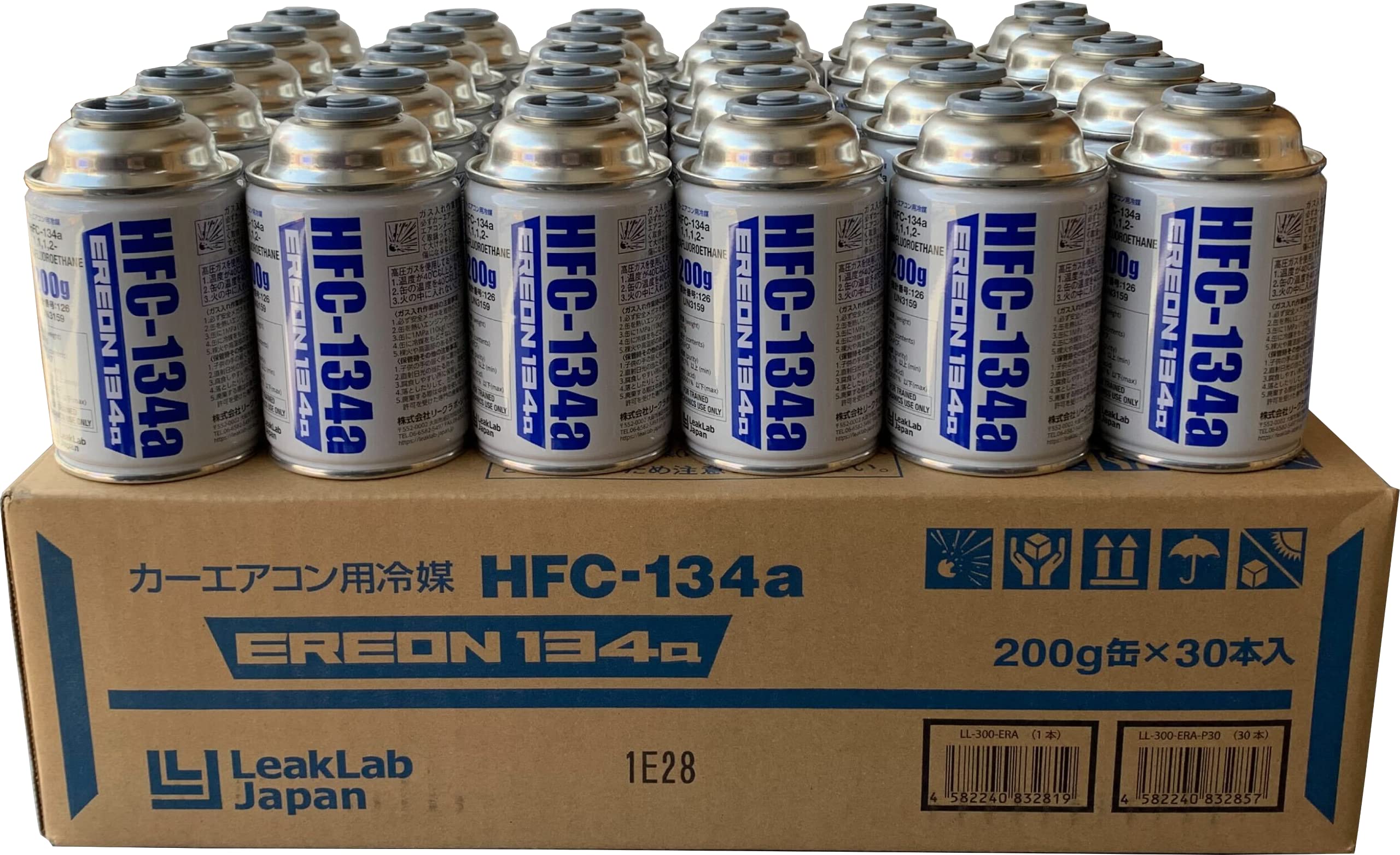 Amazon | リークラボ・ジャパン HFC-134a冷媒缶 30本入り箱 透明