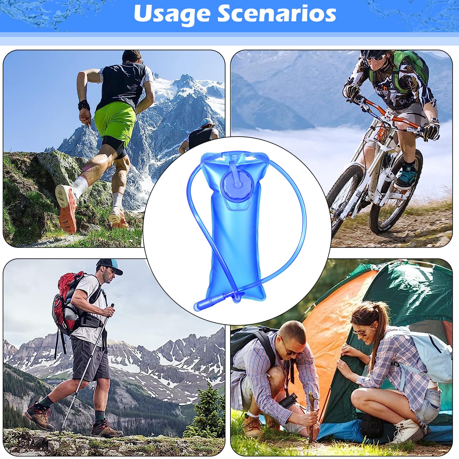 Sacca Acqua Trekking Sacca Idratazione Litri Serbatoio Acqua