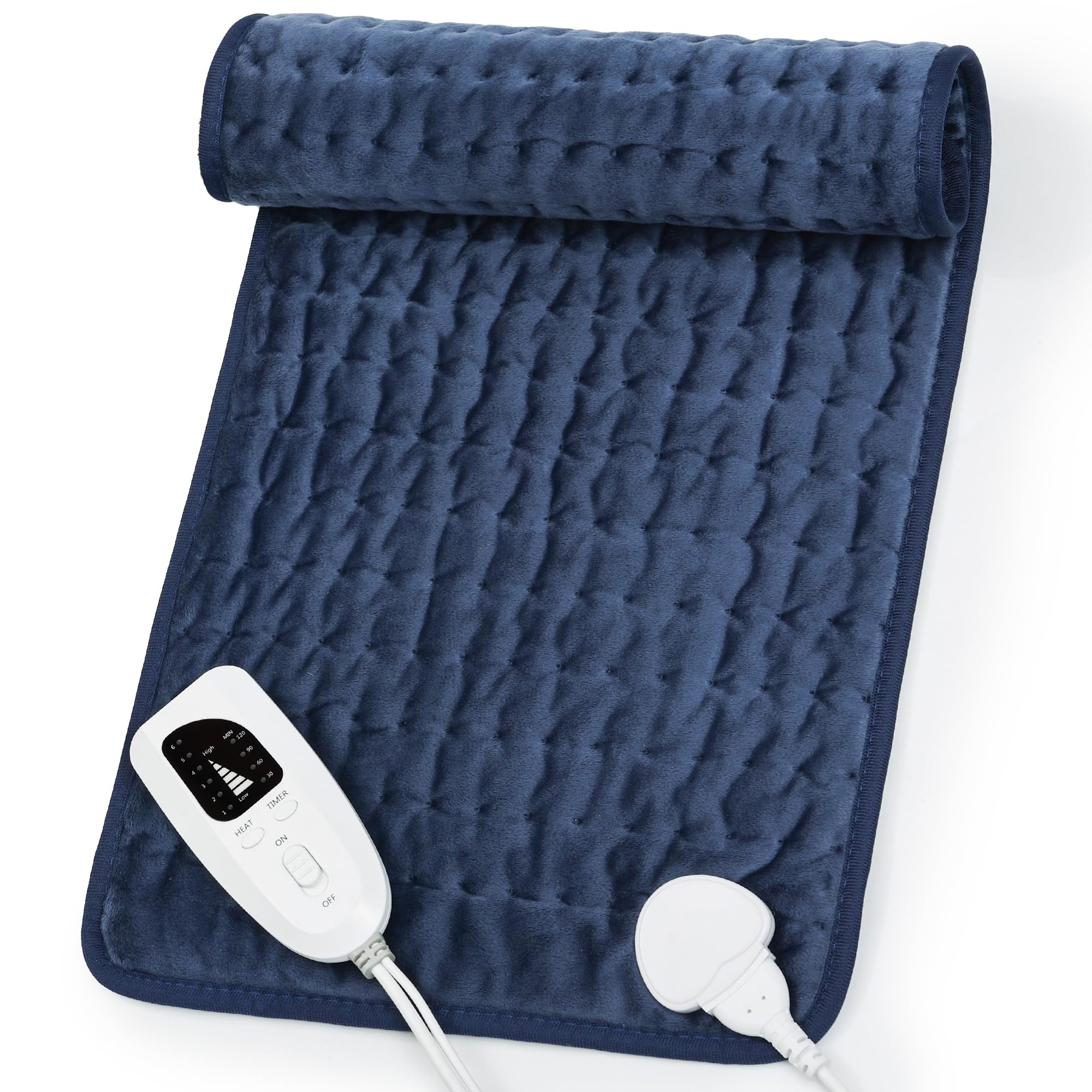 Heating Pad,Electric Heating Pads,Heating Pad for Back,DarkBlue,24x12 in