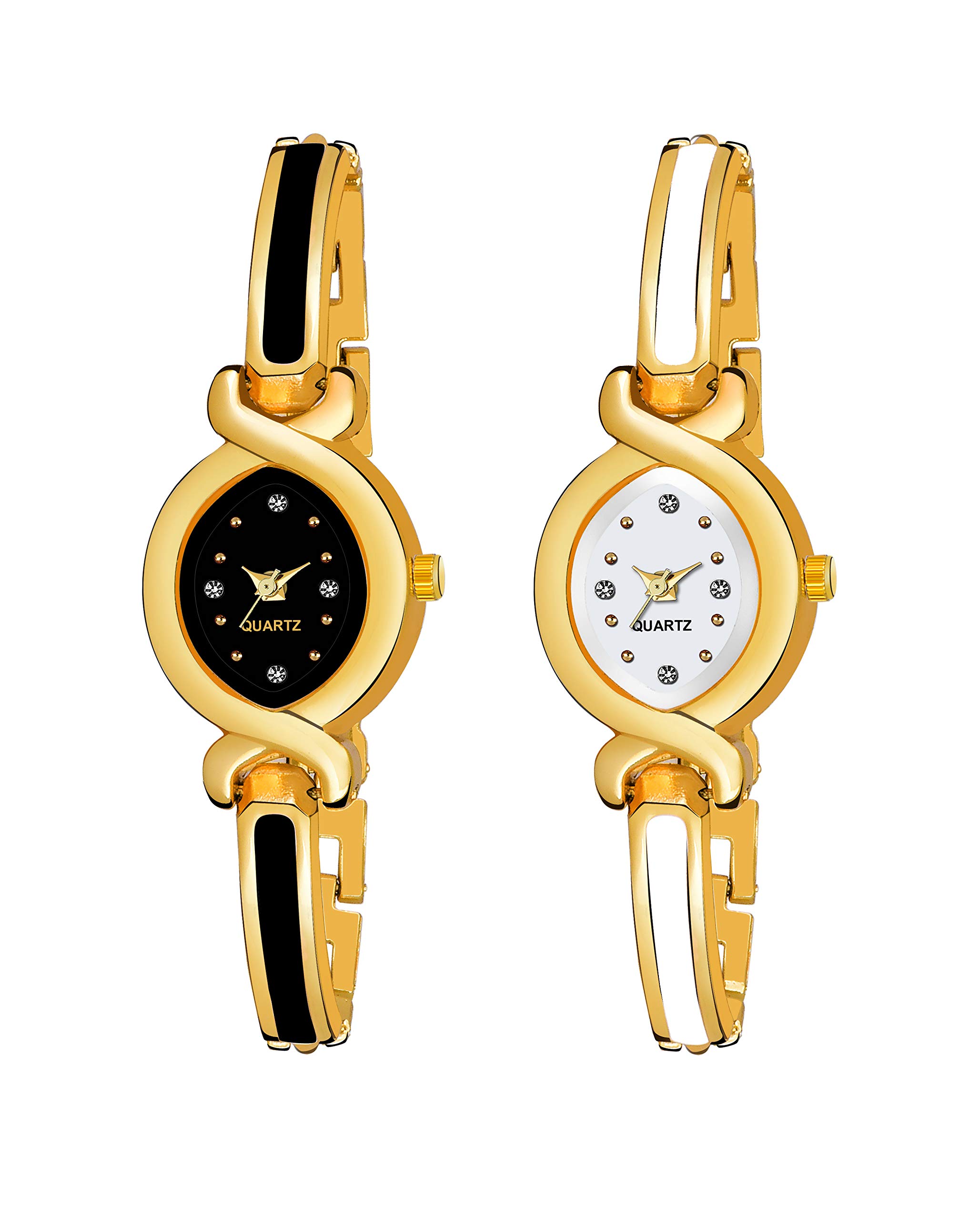 Niyati Nx Stylis Black-White Dial Golden Bangle Watch Analog Watch - for Girls (B083727SFT) Amazon Price History, Amazon Price Tracker