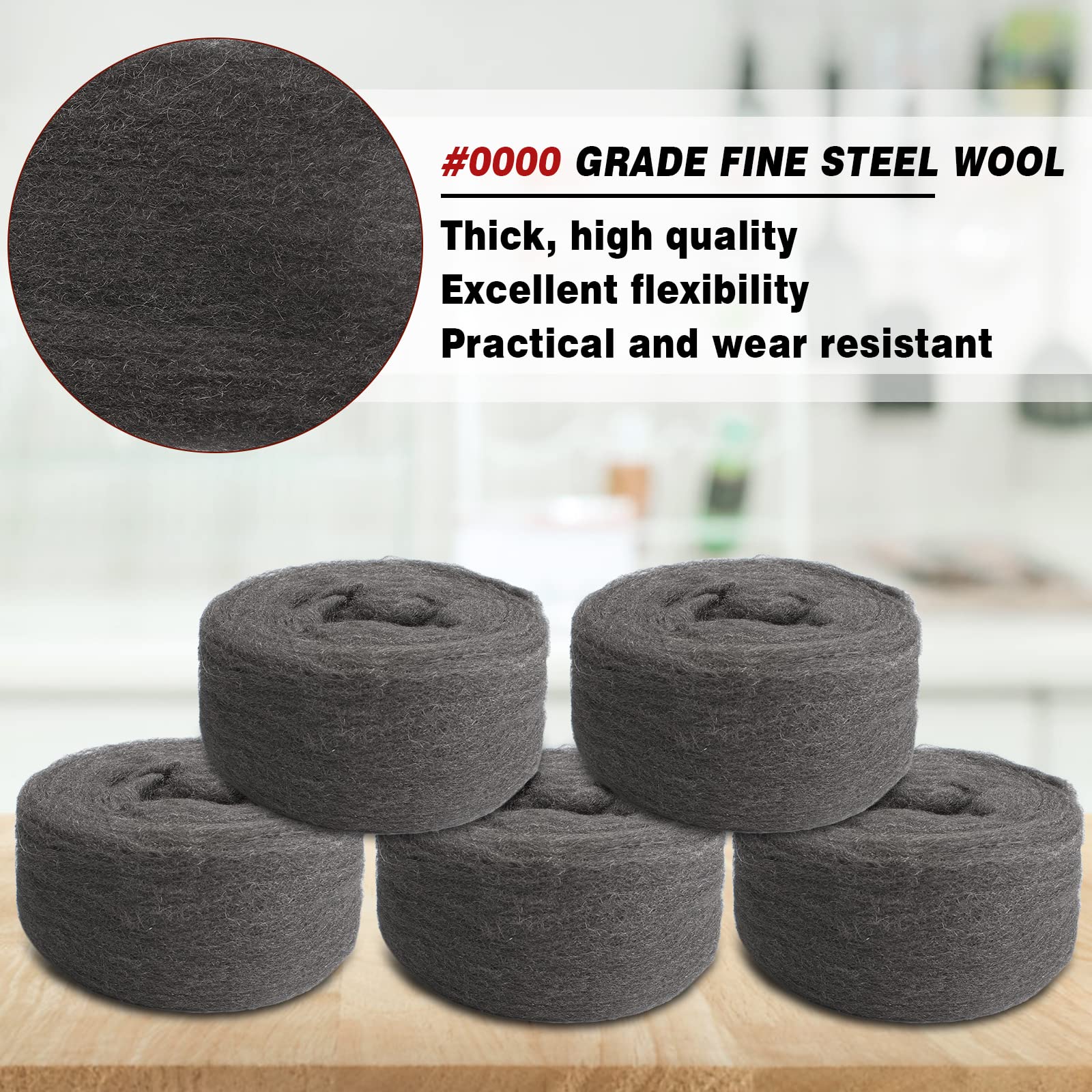 Eponge Laine D'acier, Paille De Fer Pour Nettoyage Des Vitres