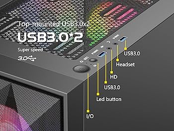 Amazon.com: SAMA 3509 Black ATX Mid Tower PC Case – Steel