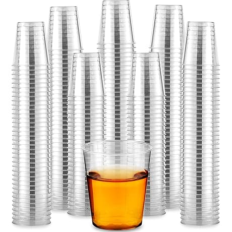 1000 Quality 1.5 oz Disposable Plastic Shot Glasses
