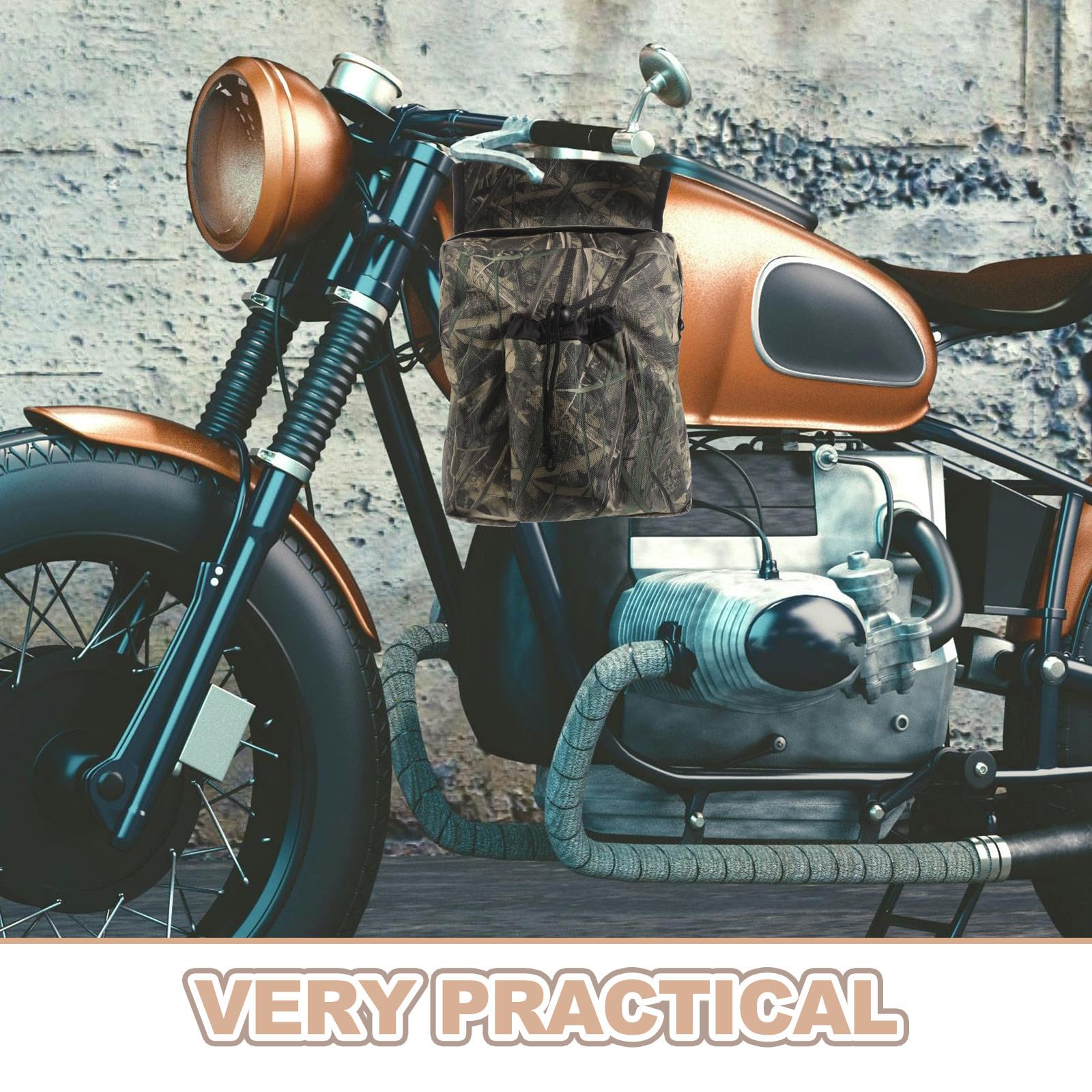 GALPADA Bolsa de Tanque para Motocicleta de Gran Capacidad Resistente de Tela Oxford Correas Ajustables para Aventuras y Viajes Prolongados en Utv y Motos de Nieve