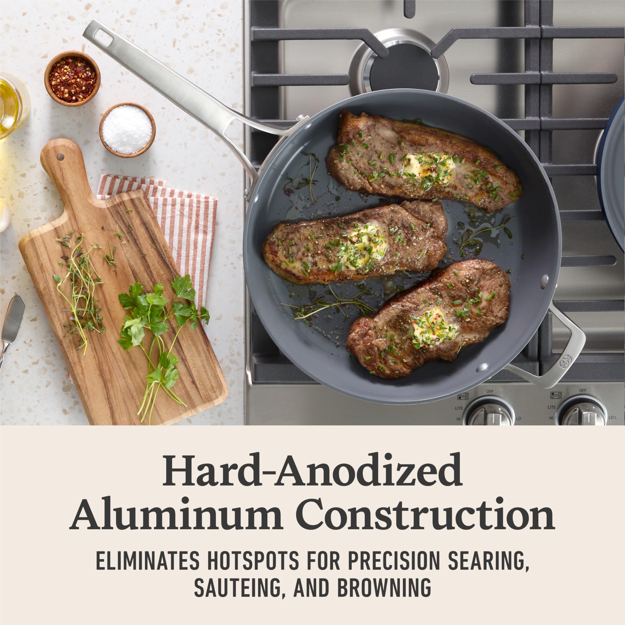 Calphalon Ceramic Frying Pan - Midnight Blue -3 Calphalon Ceramic Frying Pan - Midnight Blue -3
