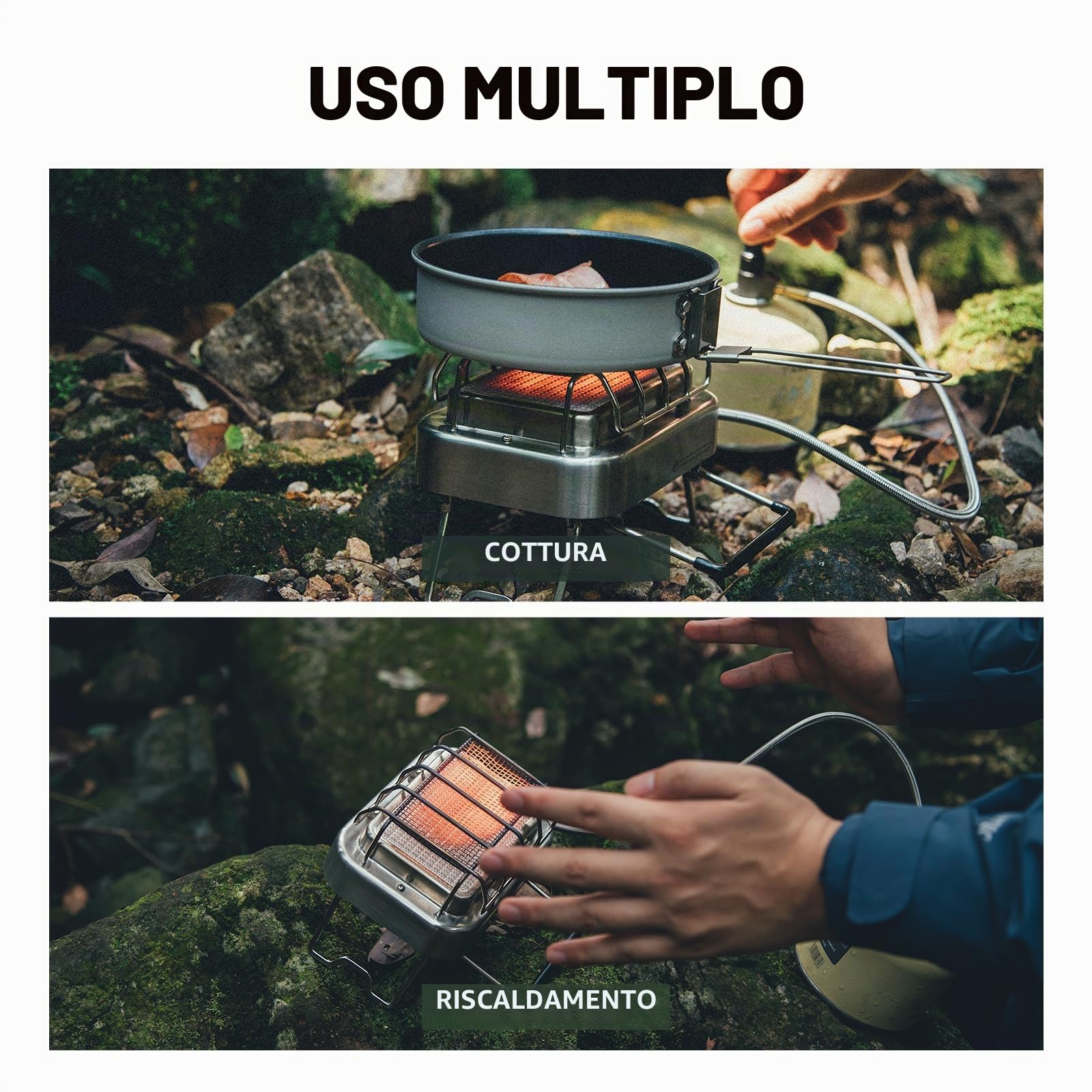 Fire-Maple Sunflower Riscaldatore Portatile Fornello da Campeggio Riscaldatore a Gas da Esterno, Ideale per Pesca sul Ghiaccio, Escursionismo, Caccia, Sdatto per 1-2 Persone