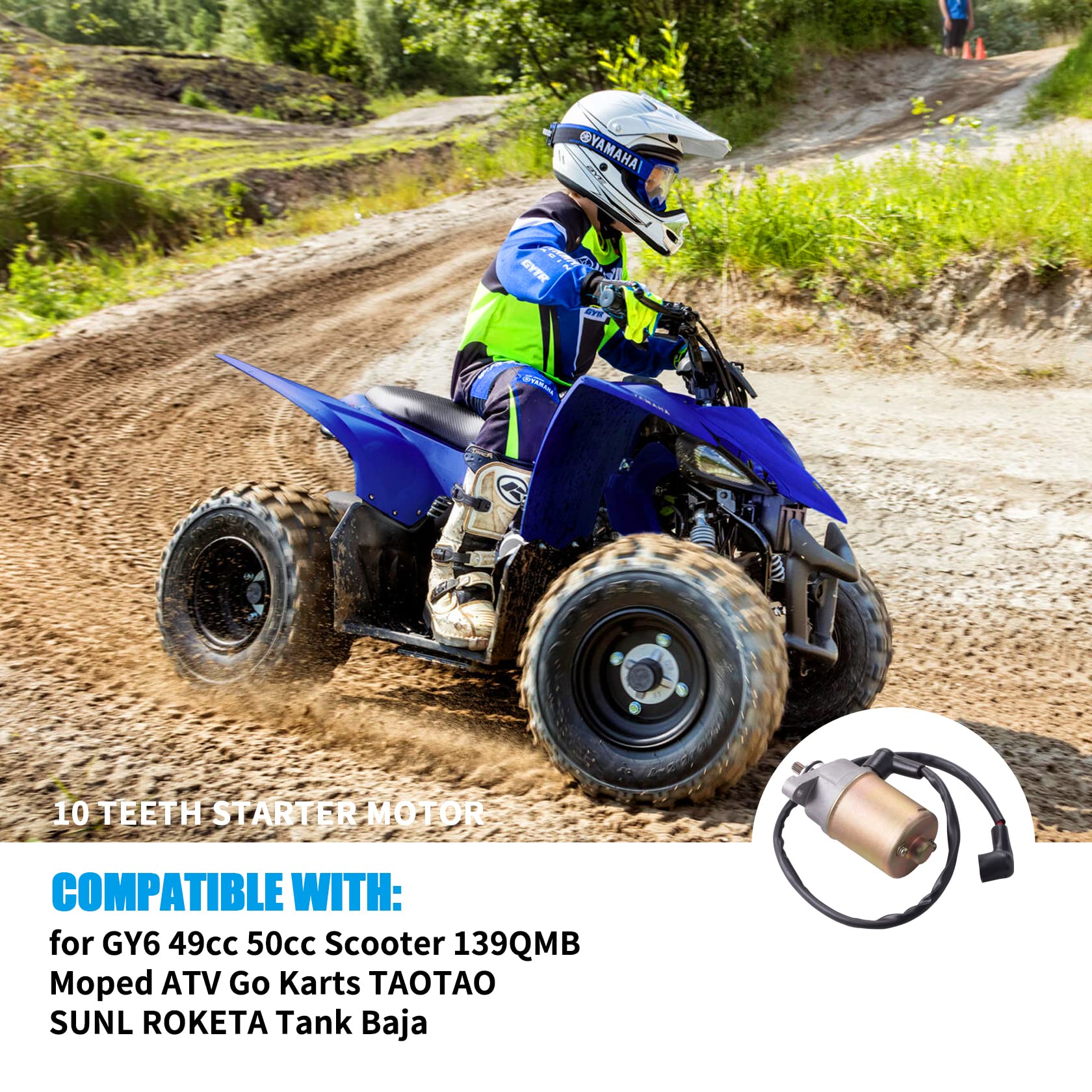 EASYBERG Ensemble D'embrayage Arrière GY6 49CC 50CC 22