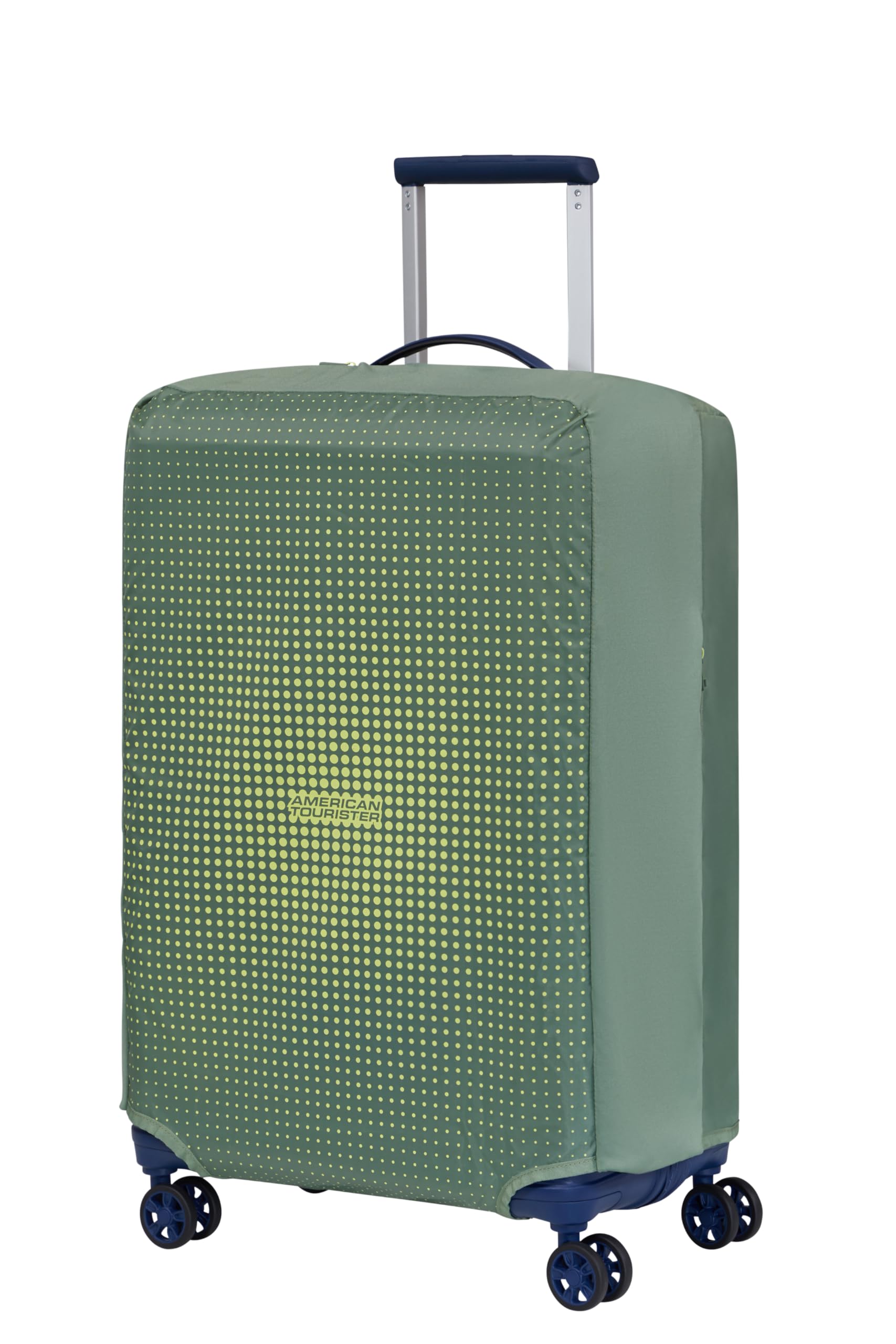 American Tourister - Funda para Maleta M, Cubierta de Maleta Plegable, Protección de Maleta de Viaje, 62 x 45 x 30 cm, Oliva/Lima