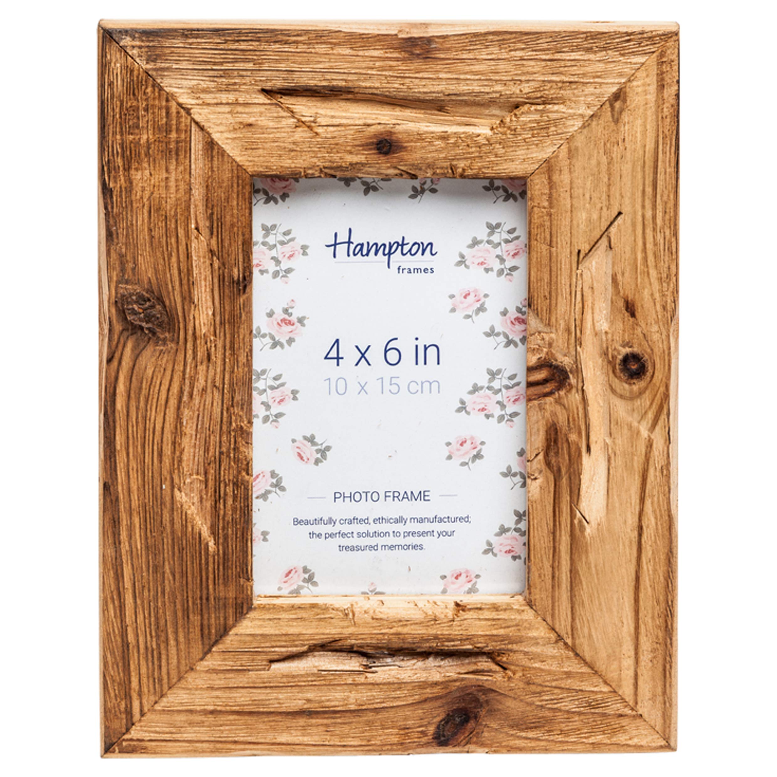 Hampton Frames DRIFTWOOD Uniquely Distressed Wood Photo Frame Shabby Chic 4x6 (10x15cm) DRI14546