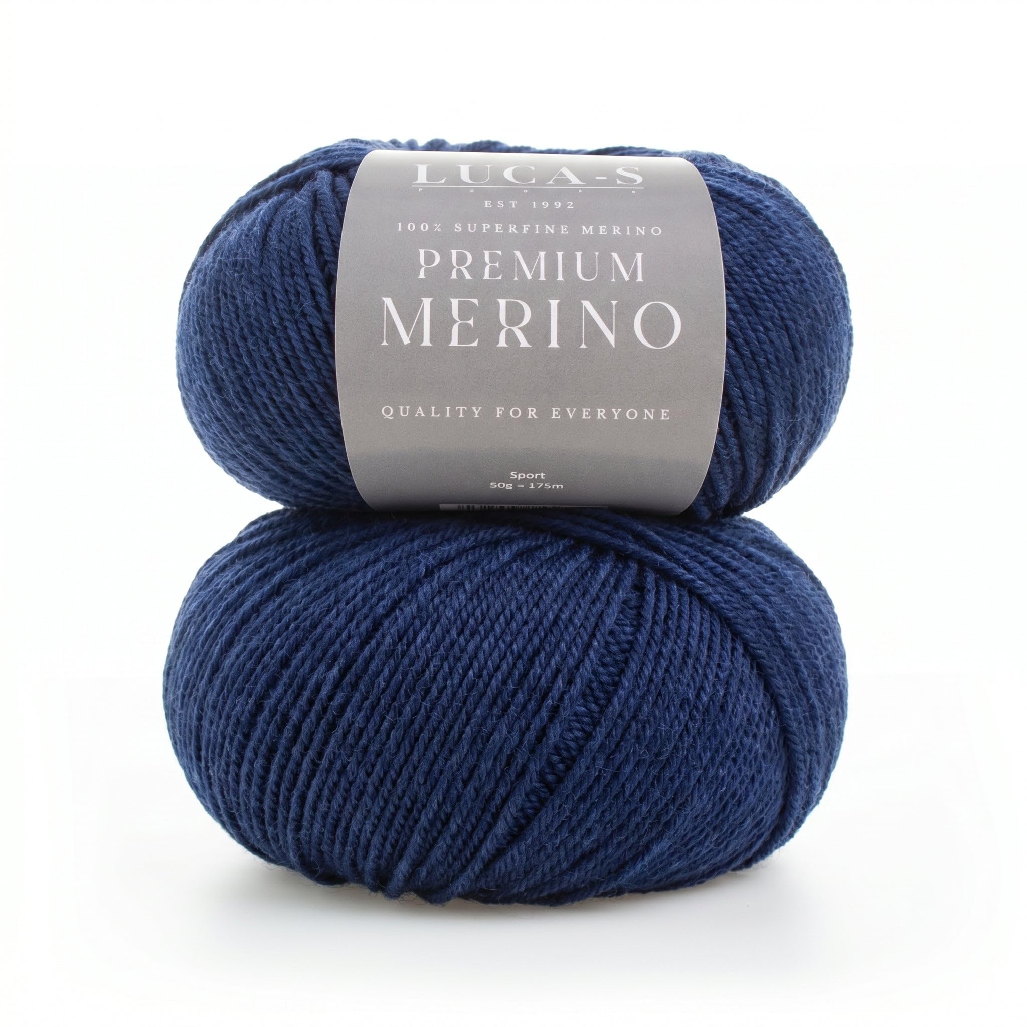 2PCs Premium Merino Yarn 4Ply Wool, Superwash Baby Merino - 100% Pure Extra Fine Merino Knitting Crochet Wools 50G Ball — image 1
