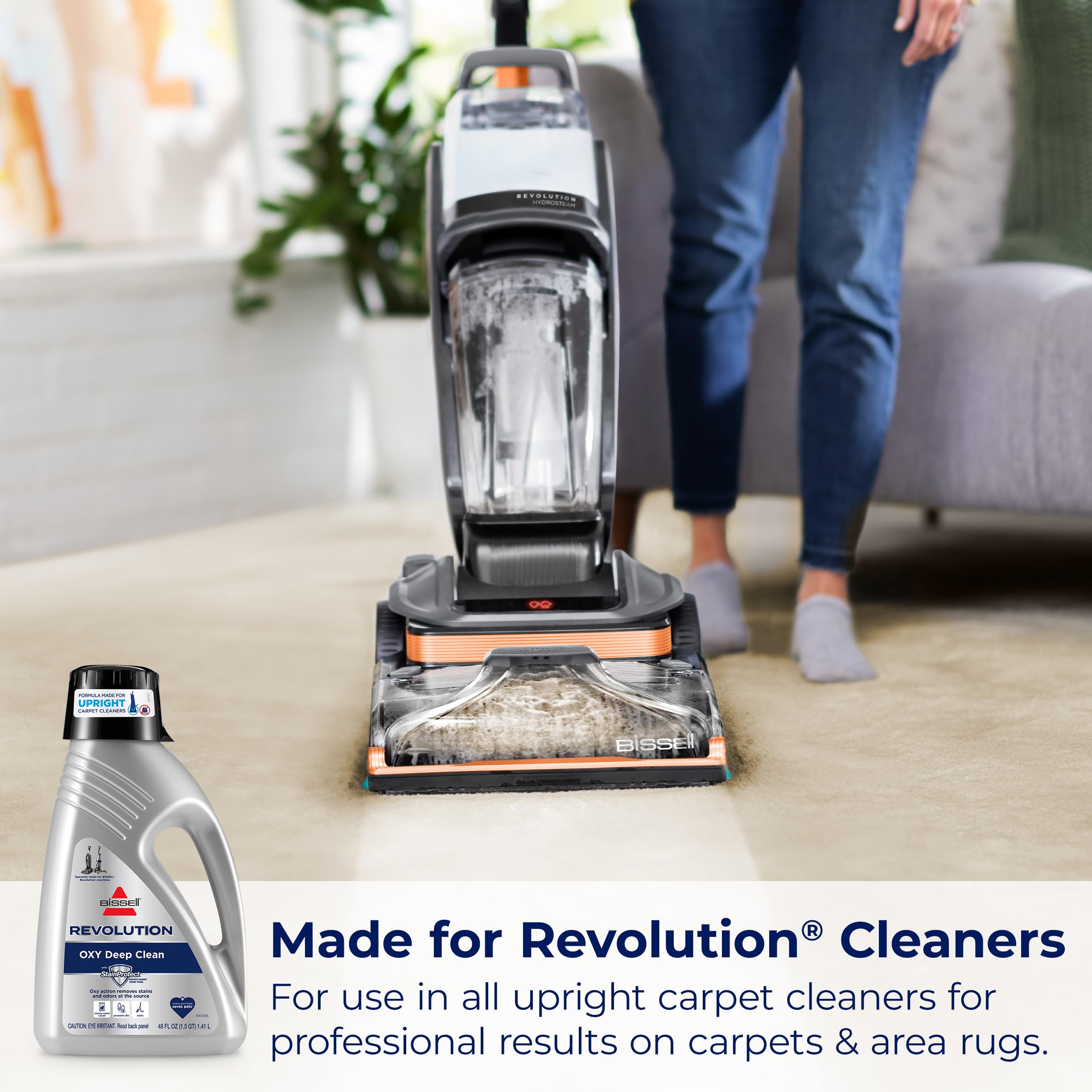 Bissell Revolution Upright Deep Cleaner Formula detergente per tappeti e tappezzeria, 1,4 l, 3975