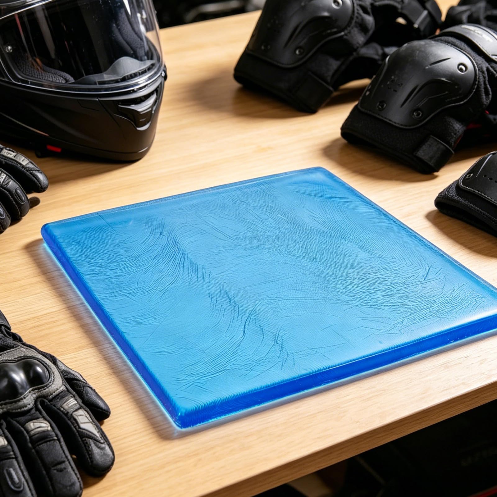 PRETYZOOM Cojín de Gel para Aliviar la Fatiga Viaje para Asiento de Motocicleta Amortiguador de Vibraciones Cómodo y Suave Diseño Fresco