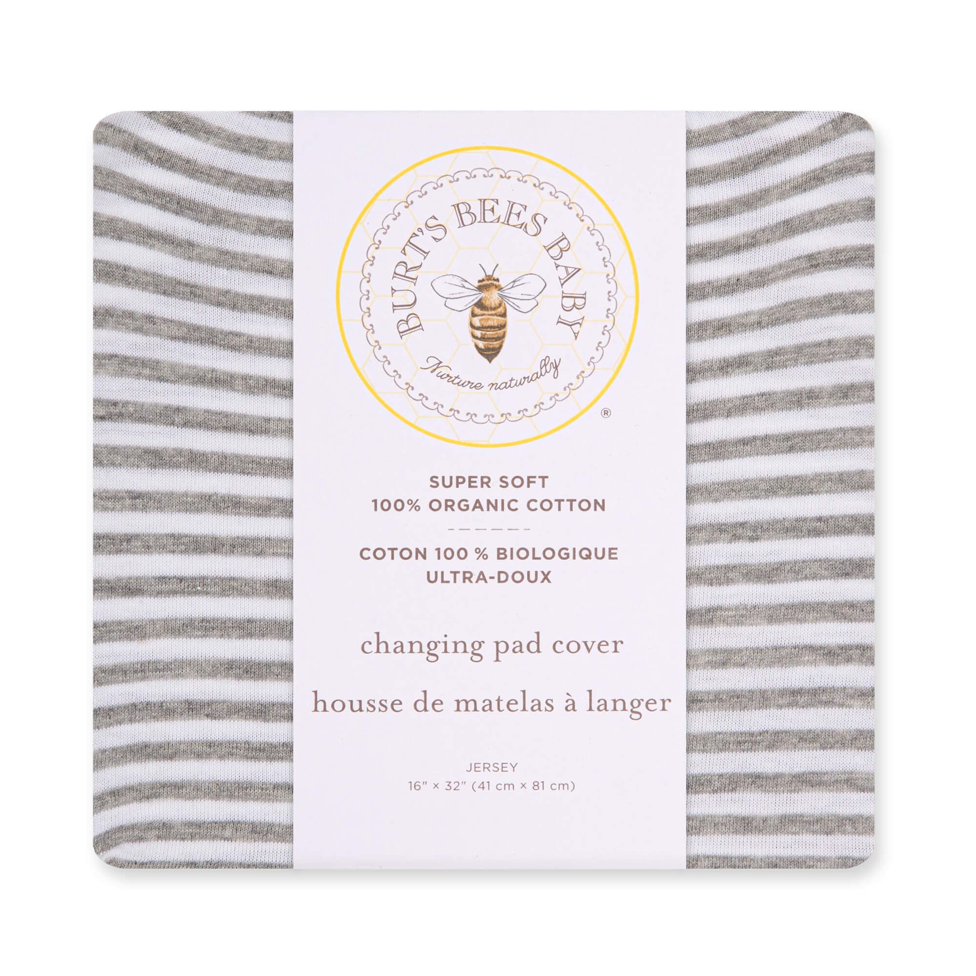 Burt's Bees Baby Unisex Baby Gift Set - Crib Sheet, Changing Pad Cover, 100% Organic Cotton Essentials BundleGlobal Organic Textile StandardGlobal Organic Textile StandardGlobal Organic Textile StandardGlobal Organic Textile Standard