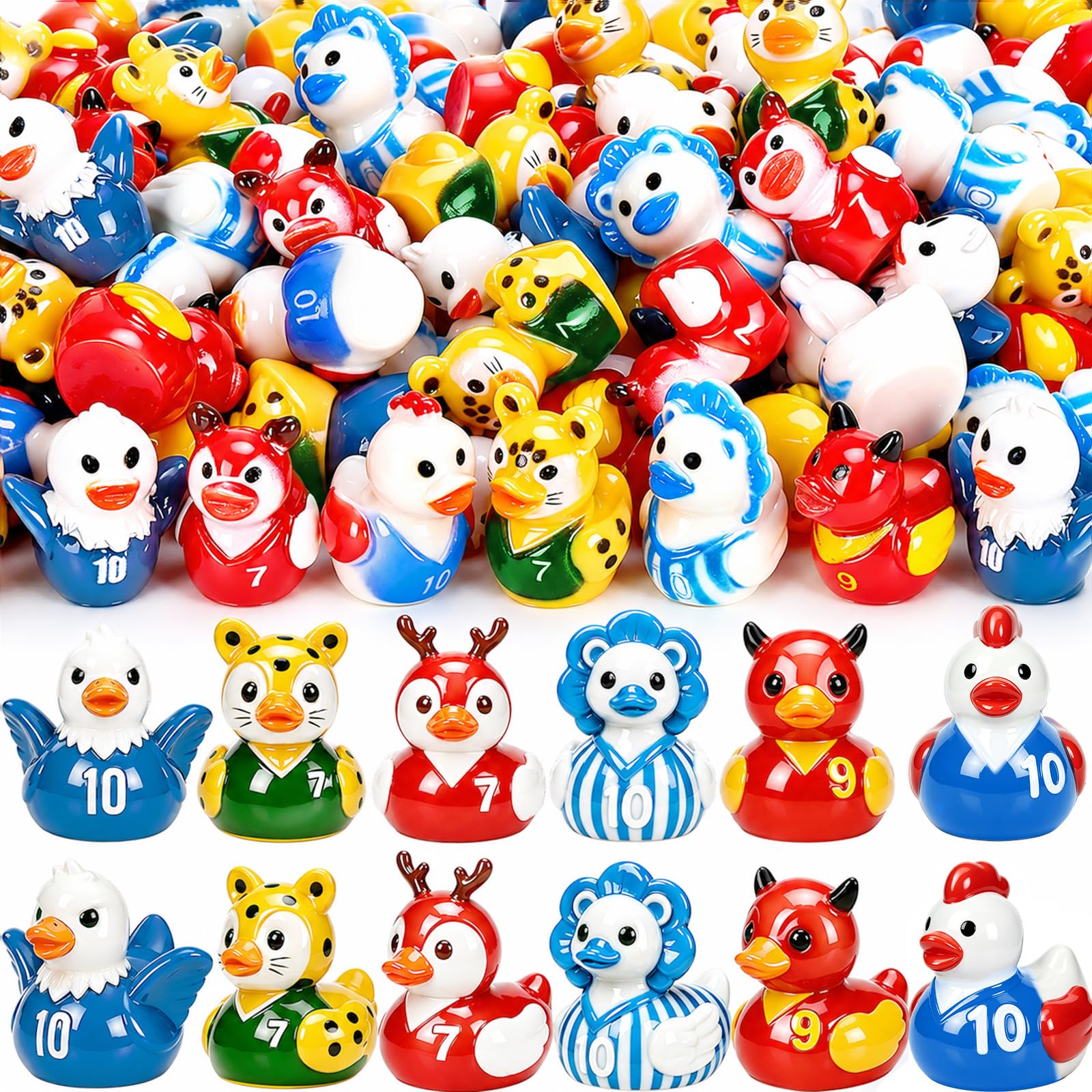 Zenoble 120pcs World Soccer Cup Animal Duck 6 Style Sports - dollhouse accessories | Mubboo