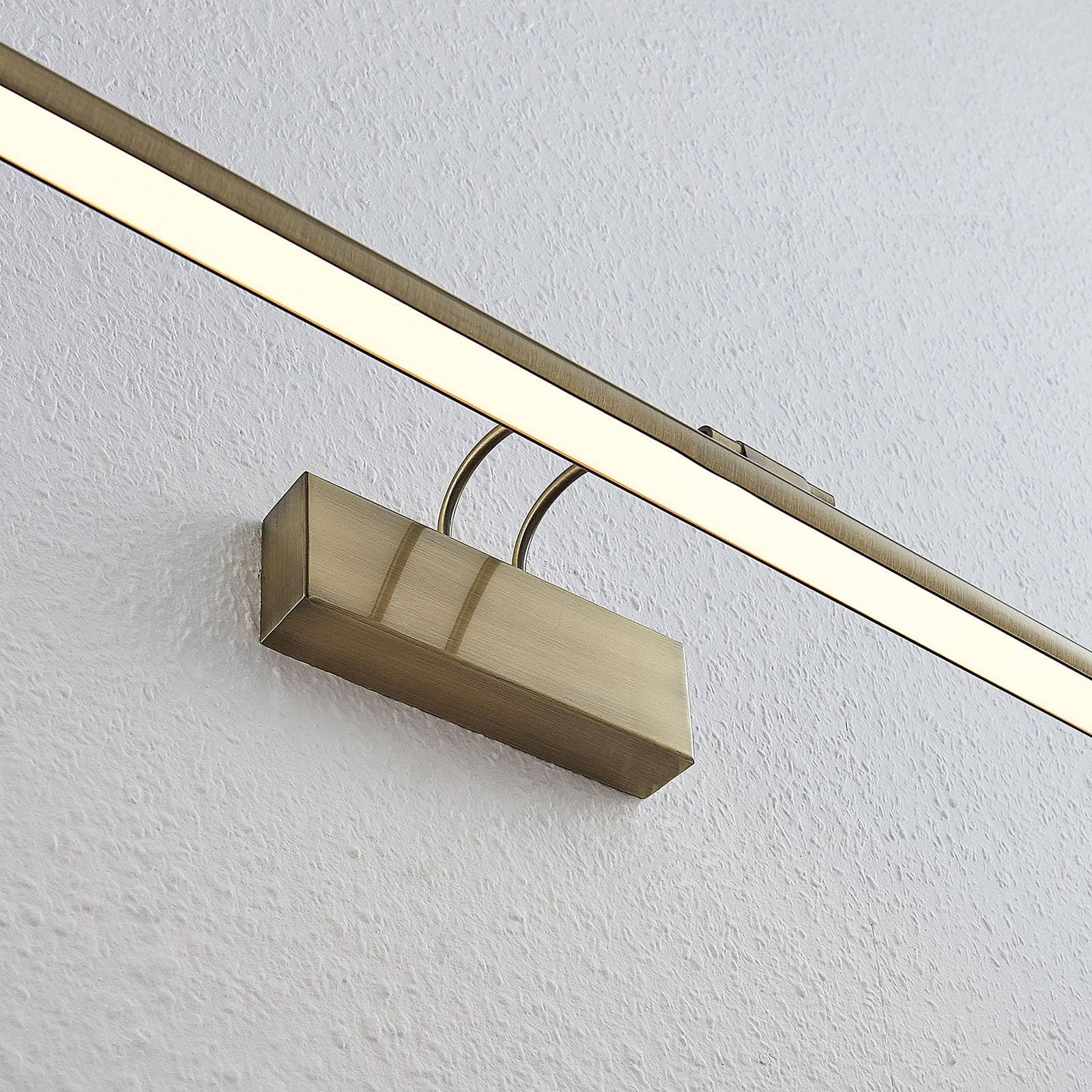 Lindby LED Lámpara de pared Mailine (Moderno) en Bronce hecho Metal e.o. para Salón & Comedor (1 llama, aplique,