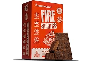 Fire Starter Squares 160: Essential All-Weather Ignition Solution for Campfires, Grills, and Charcoal