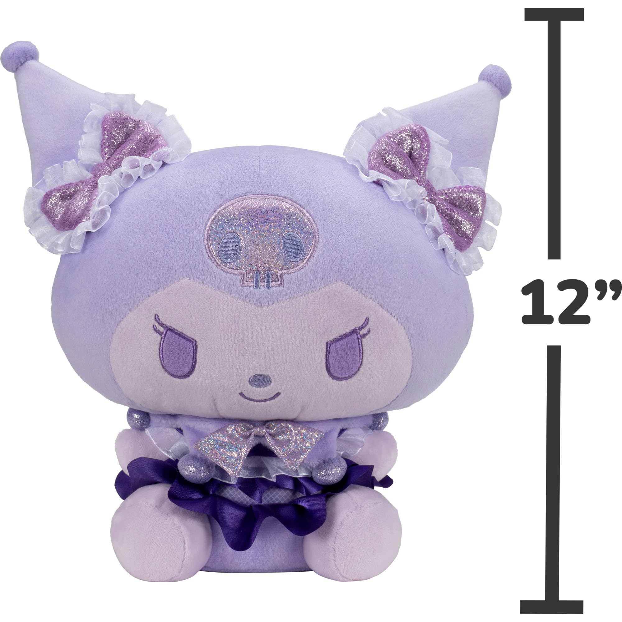 Amazon.com: Hello Kitty® and Friends, 12-inch Kuromi™ Plush, Tonal