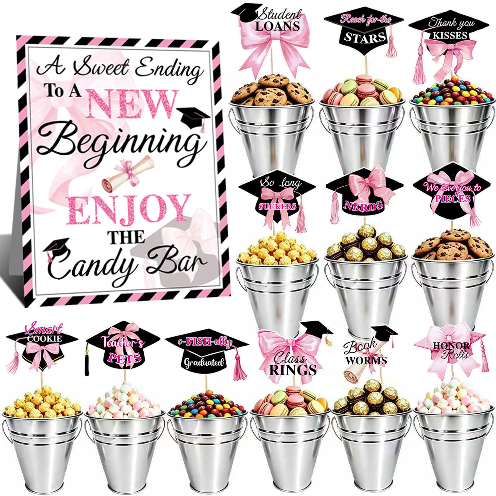 50% Off 2026 Graduation Candy Bar Party Kit - Code 6HZAMHCU