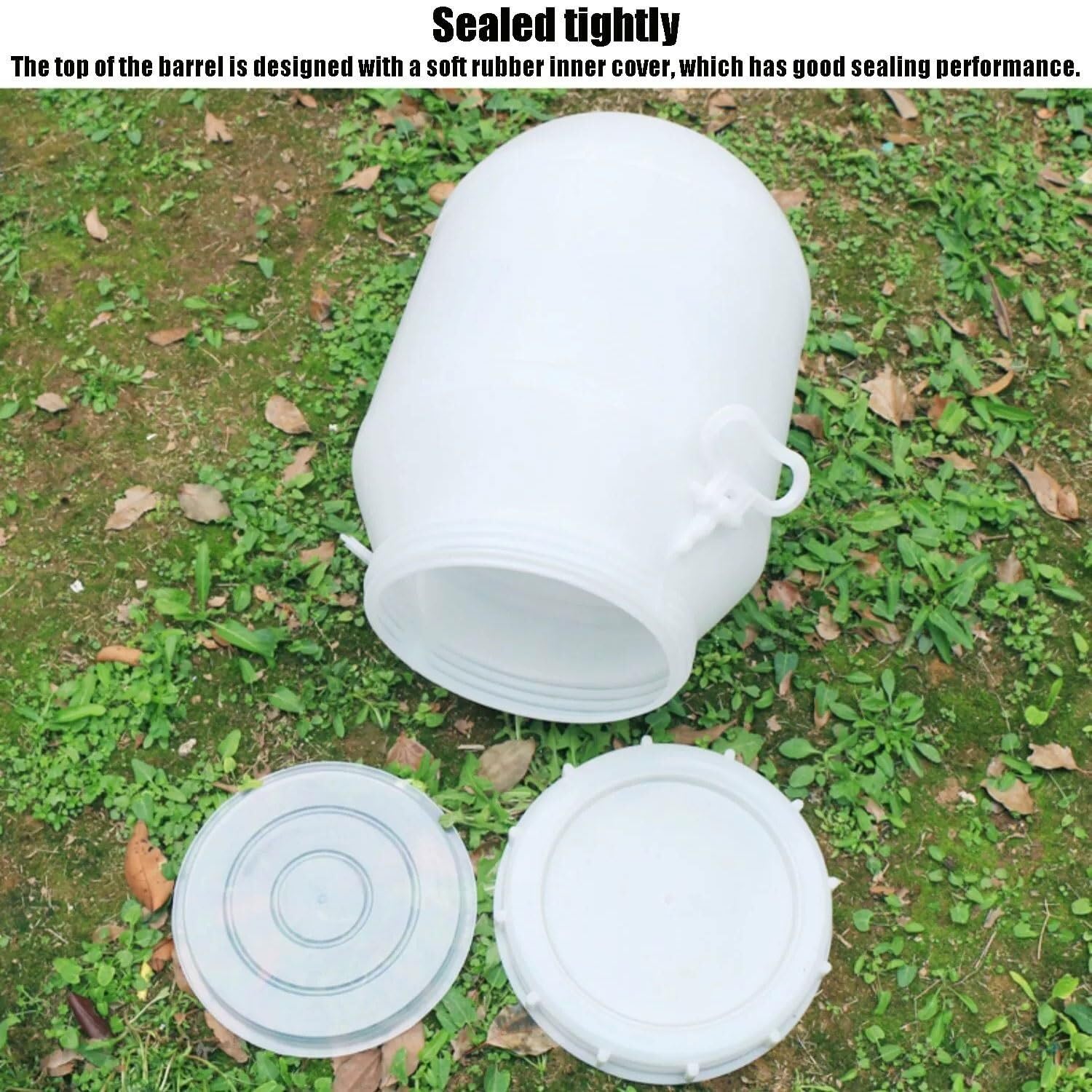 Serbatoio d'acqua 20L/30L/50L/60L secchio,Stoccaggio domestico,Plastica per uso alimentare all'aperto,Grande campo circolare