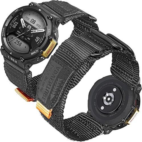 torbollo Correas de reloj compatibles con Amazfit T-Rex/T-Rex 2/T-Rex Pro, correas de repuesto ajustables de bucle deportivo suave