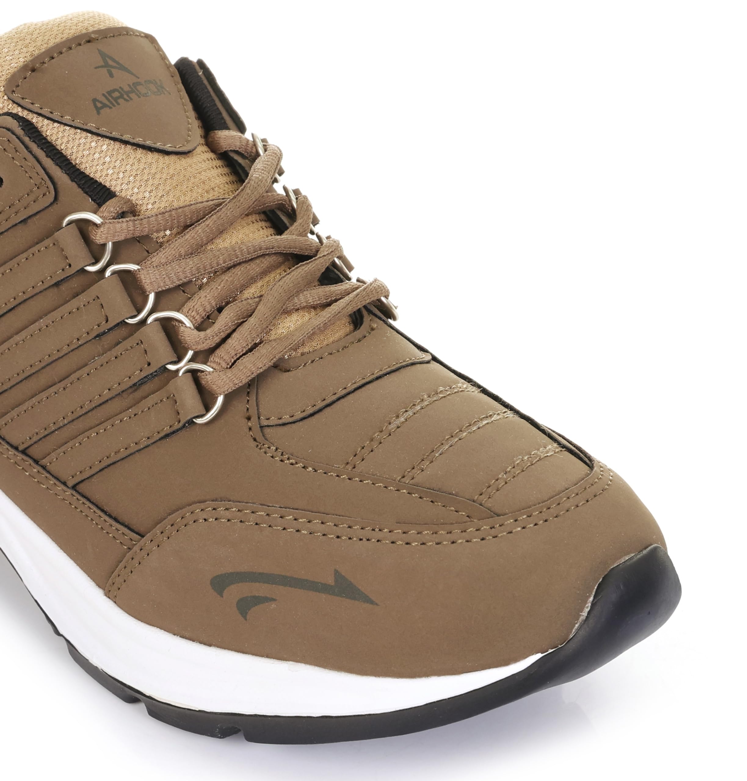 AIRHOOK Men's Cosko Sports Running,Walking,Gym,Training Sneaker Lace-Up Shoes for Men's & Boy's (Mouse, UK Footwear Size System, Adult, Men, Numeric, Medium, 8) 4