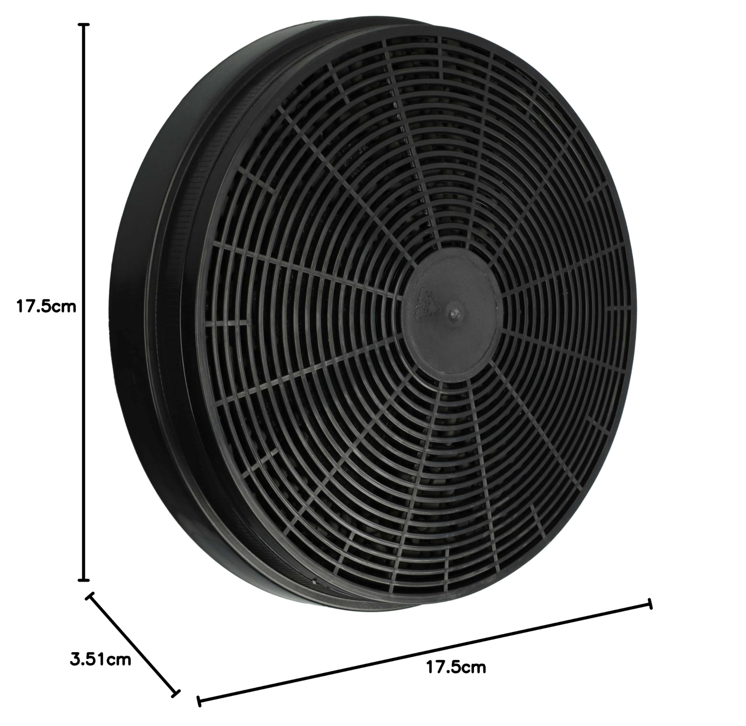 vhbw 10x Aktivkohlefilter Ersatz für KKT Kolbe K606 | K122 für Dunstabzugshaube - 17,5 cm