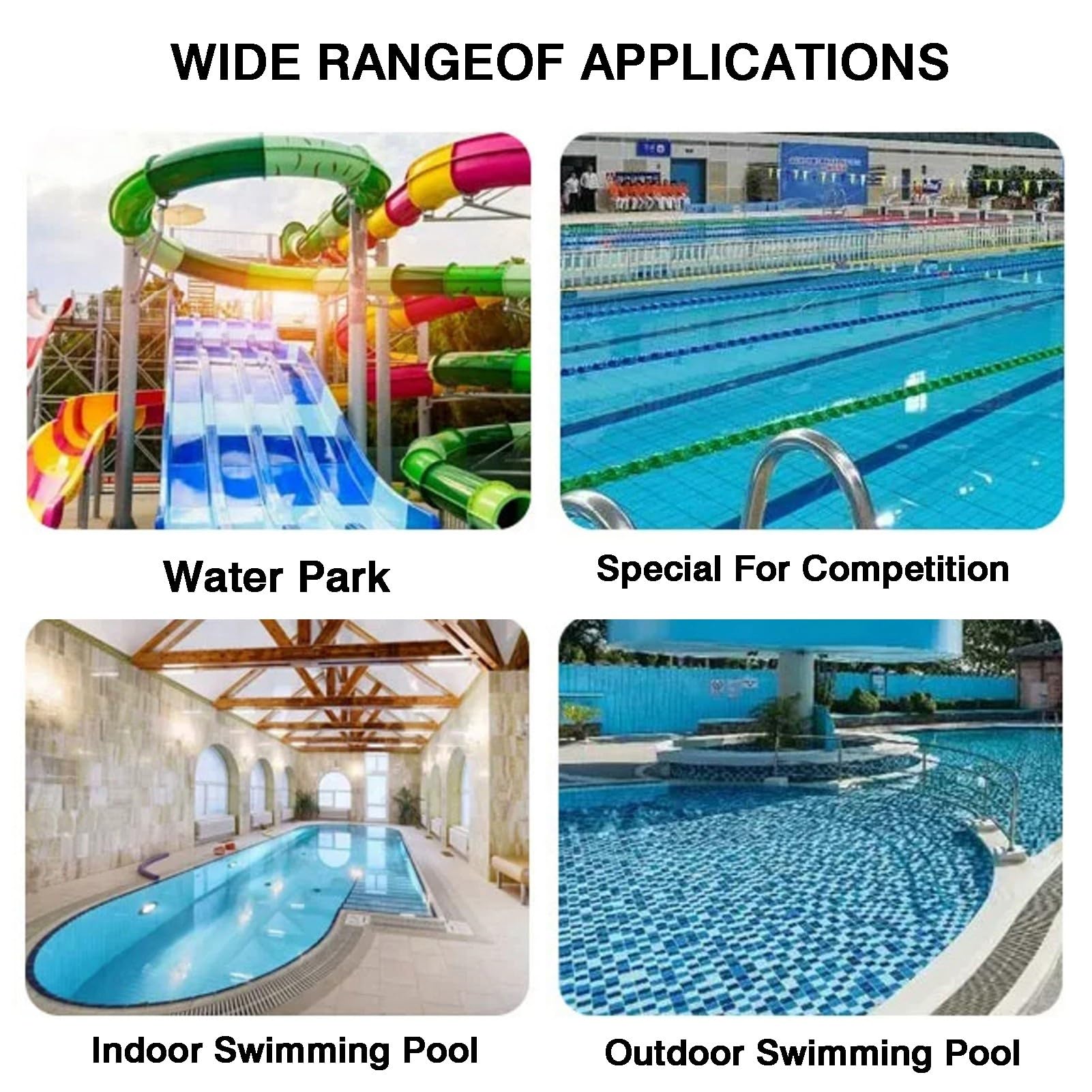 Línea de Carril de Piscina Hexagonal de 12 cm (sin Ganchos)