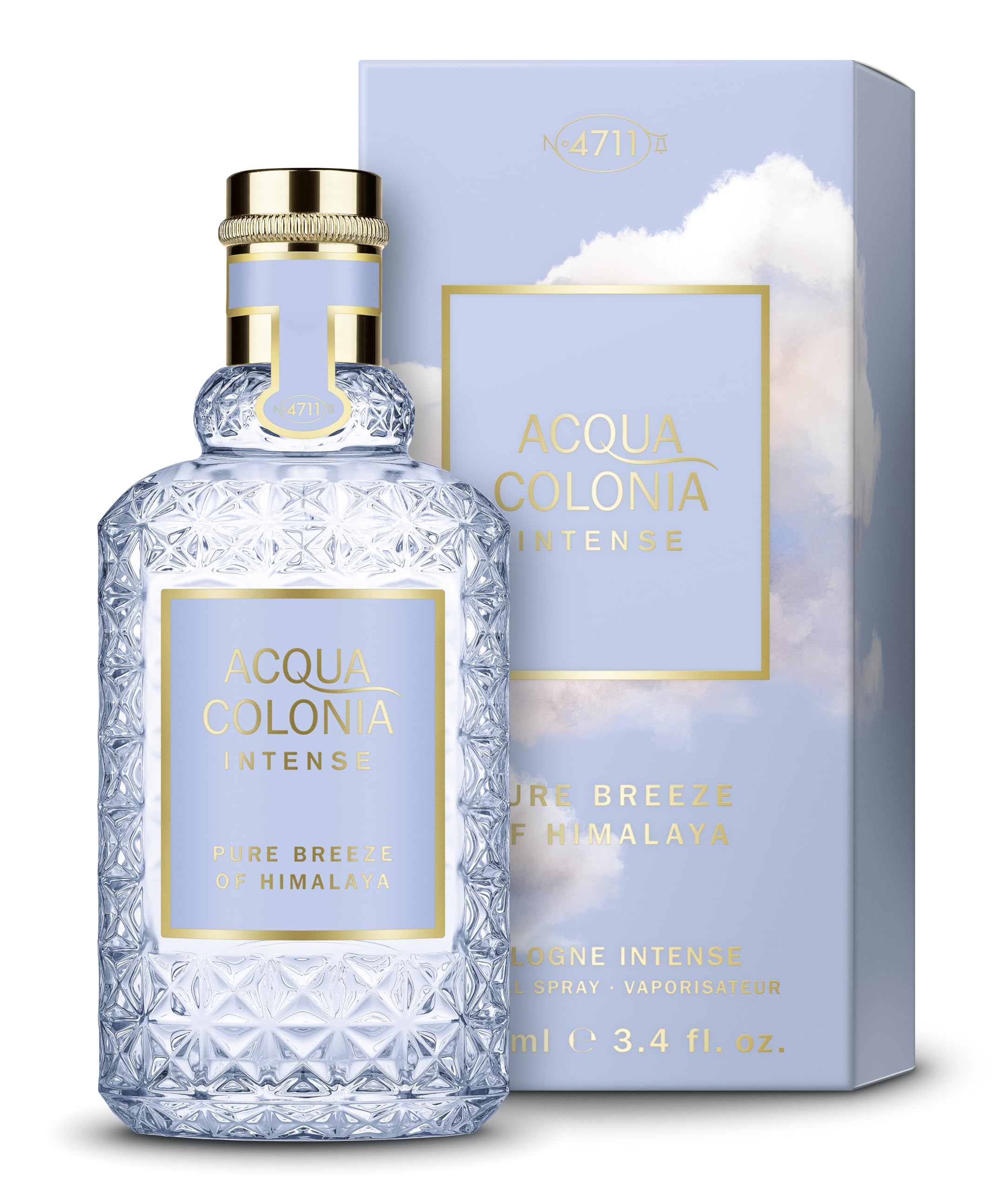 4711 Acqua Colonia Intense Pure Breeze of Himalaya | Eau de Cologne - Mineralisch-Fresh - Wellness para los sentidos | 100 ml Natural Spray