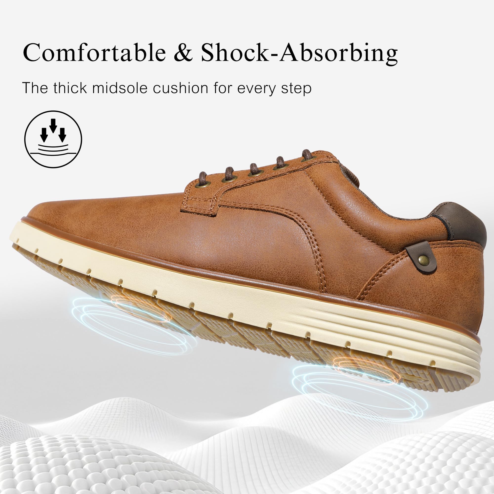 Men's Casual Oxfords Dress Shoes for Men Comfortable Business Formal Sneakers