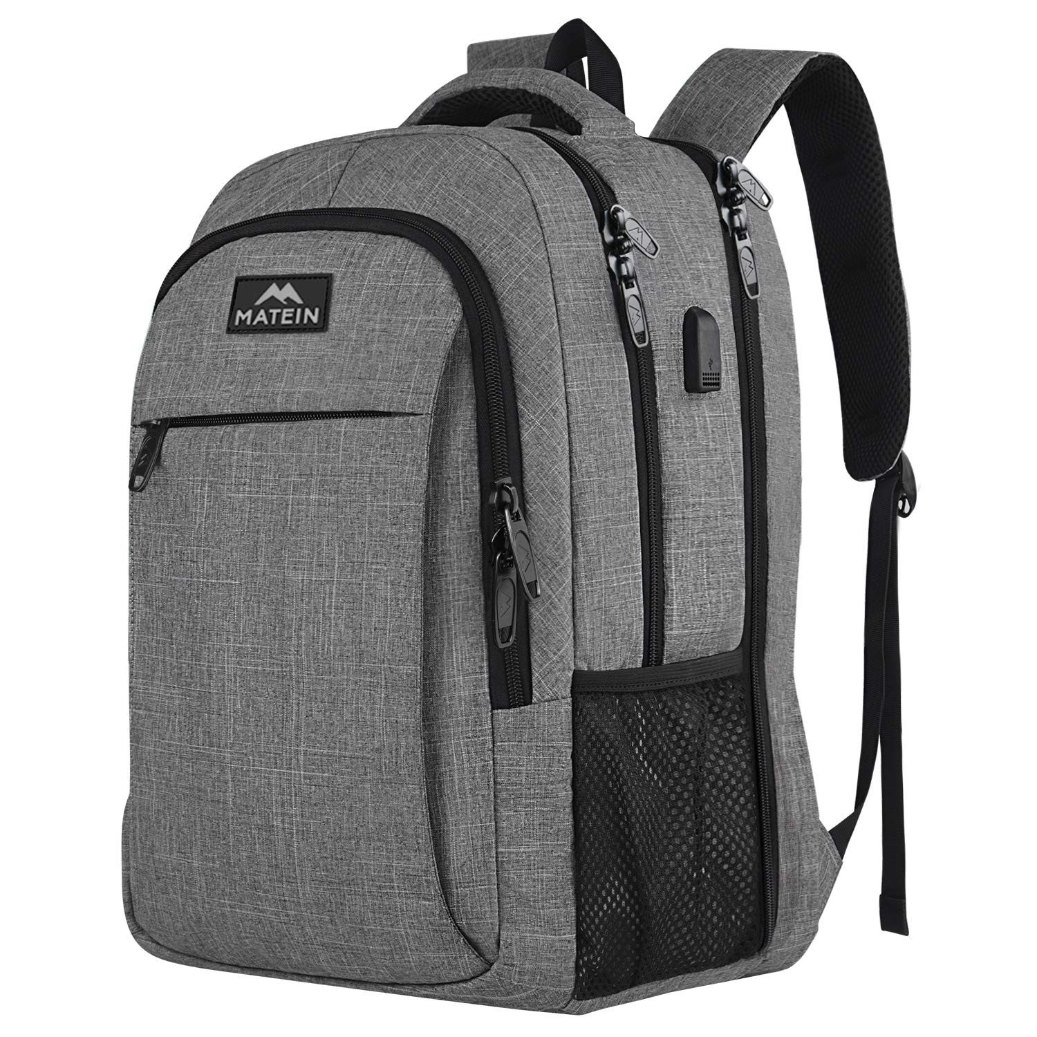 MATEIN Grote reisrugzak, TSA uitbreidbare laptoprugzak met USB-oplaadpoort, anti-diefstal computertas geschikt voor 17,3 inch laptop waterbestendige schoolrugzak college cadeau voor mannen vrouwen MATEIN Grote reisrugzak, TSA uitbreidbare laptoprugzak met USB-oplaadpoort, anti-diefstal computertas geschikt voor 17,3 inch laptop waterbestendige schoolrugzak college cadeau voor mannen vrouwen