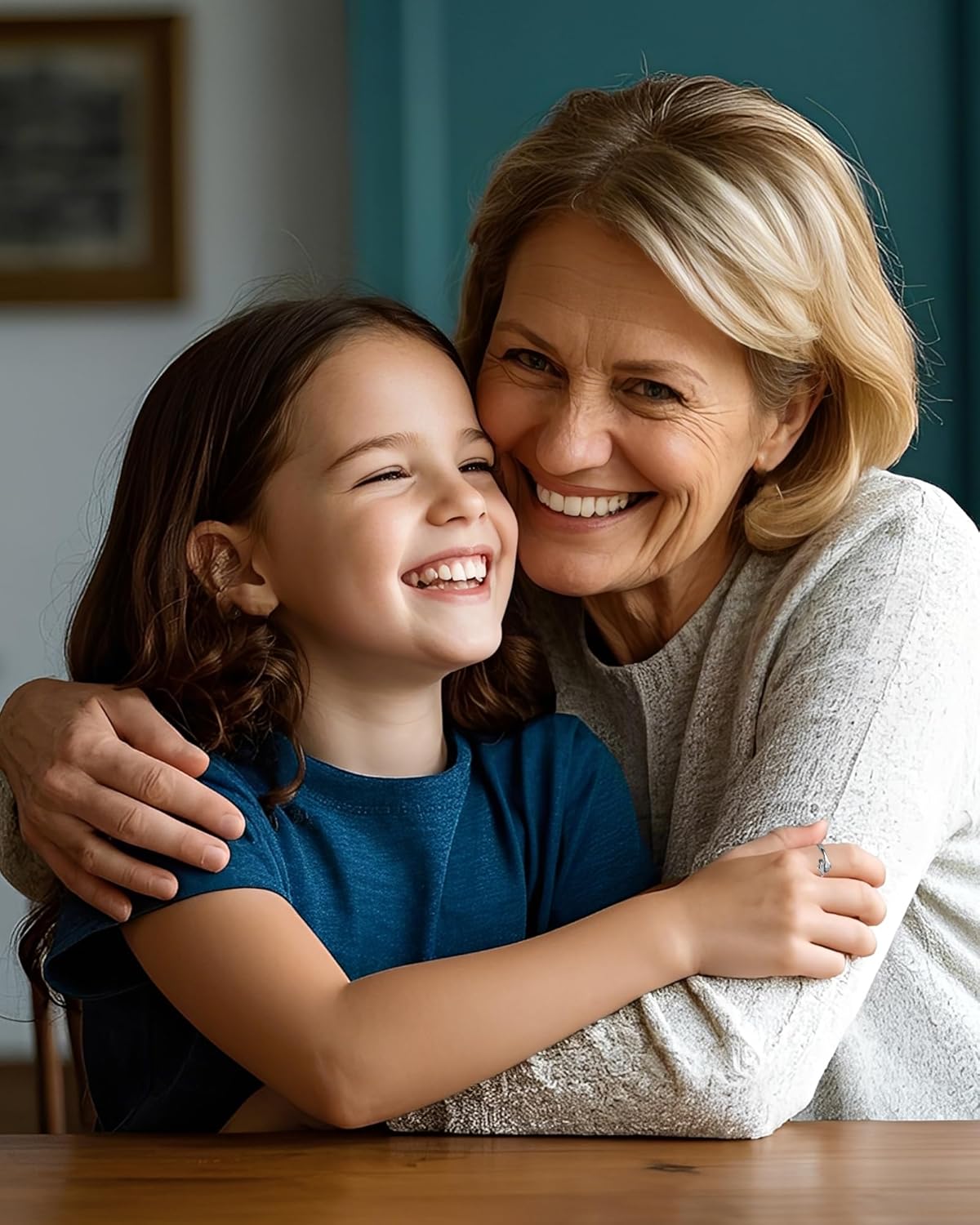 To My Granddaughter Hug Ring Stainless Steel Engraved Always with You Hope Ring Adjustable Inspirational Hug Hope R-ing Jewelry Birthday Family Gifts for Her - Image 5