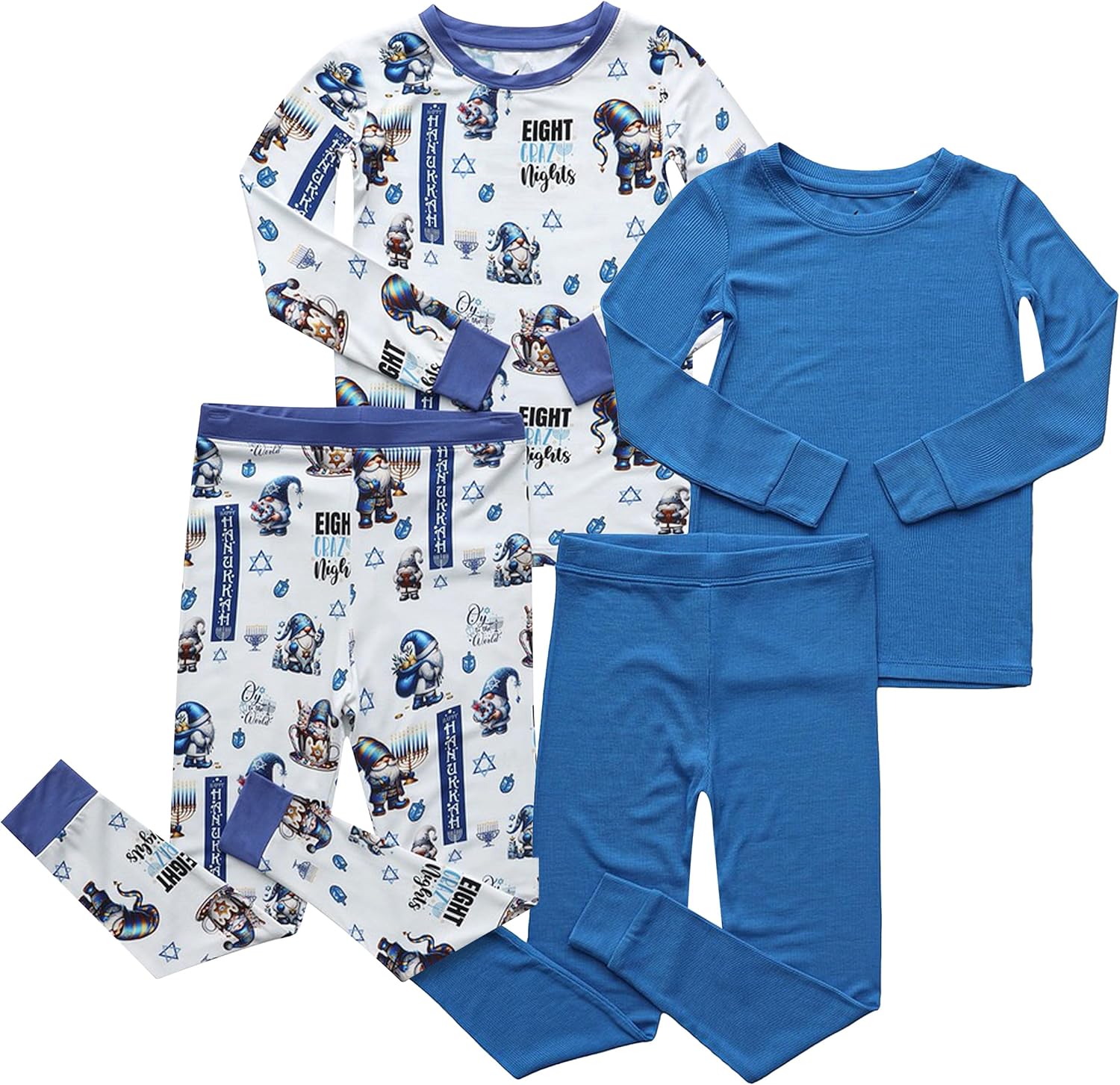 CubbieMoon Toddler Viscose Bamboo Pajamas, 2 Zip, Girl & Boy Sleepers, Soft Stretchy Viscose Made From Bamboo (2 Pack)