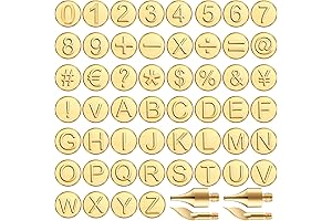 WALNUT HOLLOW Hot Stamps Alphabet Set - Mixweer 56 Pieces Wood Burning...