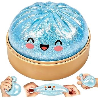 Glitter Dumpling Squishy, Dumplings Squishy Mystery Box, Stressball Fidget Toys, Sensorik Anti Stress Spielzeug Squishies f&uuml;r