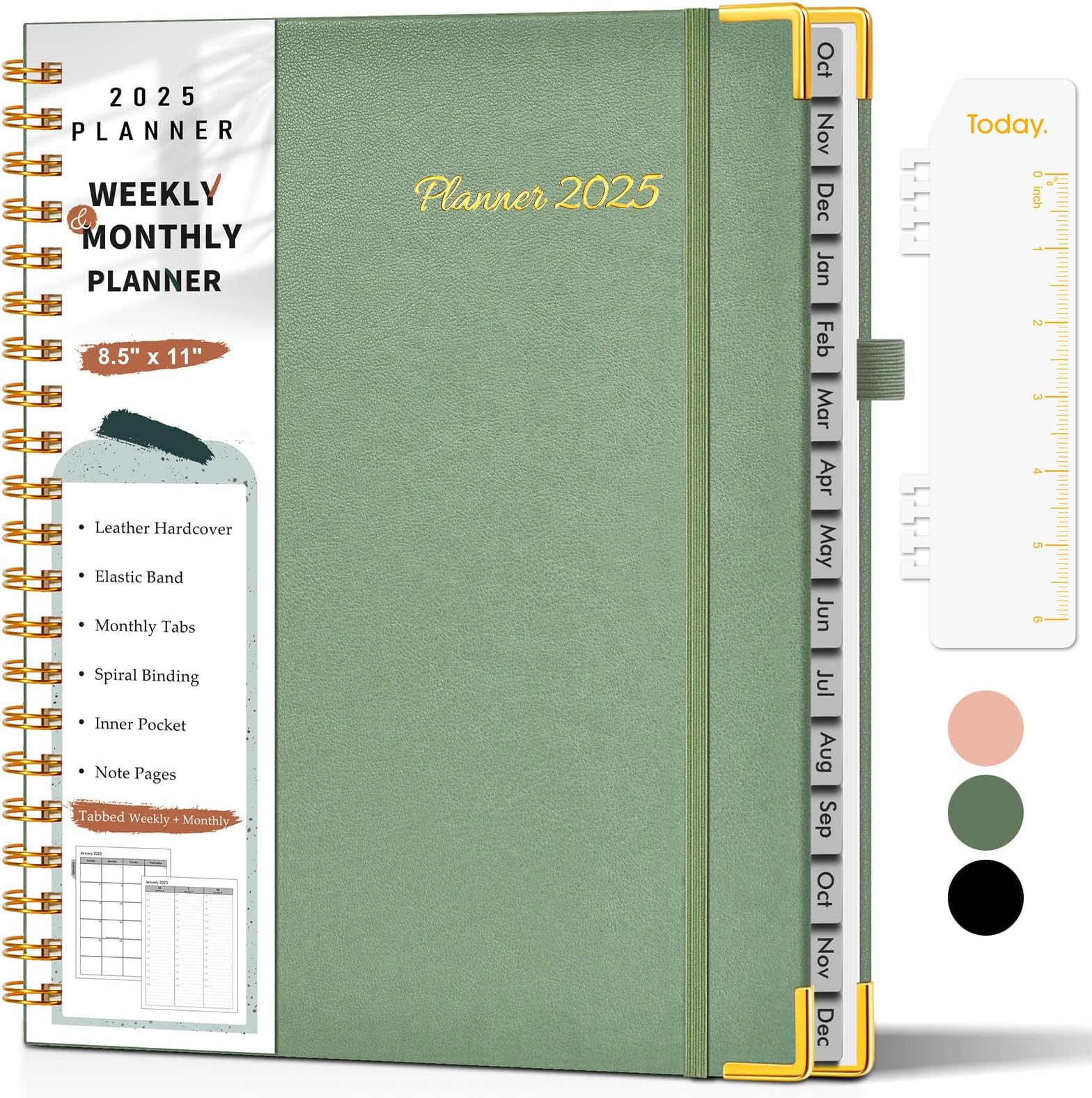 2024-2025 Daily Planner: Academic Year Weekly Monthly Organizer With Stickers, Notes & Bookmarks - View #3