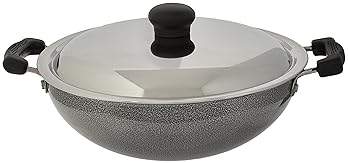 Prestige Manttra Omega Select Plus 200 Deep fry pan, Kadai, Indian kadhai, Medium, Black