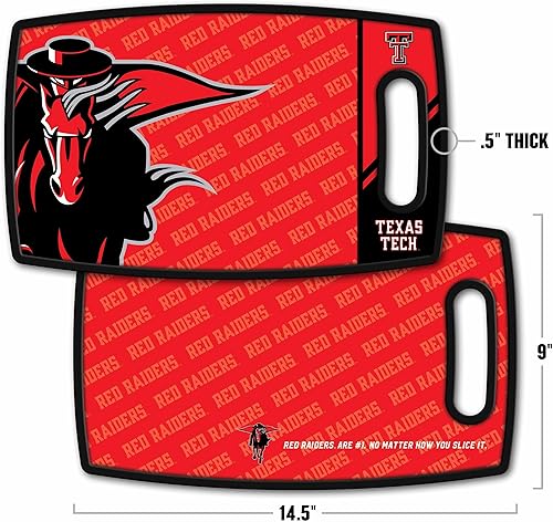Miniatura 2 de YouTheFan NCAA Texas Tech Red Raiders Logo Series Tabla de cortar