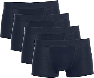 بوكسر قصيرة للأولاد من كليوكوتون سراويل داخلية عبوة 4 قطع كحلي مزيج القطن