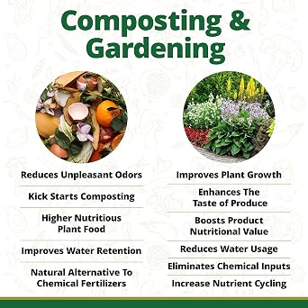 TeraGanix TCM Plant Growth & TCM Premium Bokashi Bran Bundle, Microbial Inoculant & Compost Accelerator for Soil, Plants, Kitchen Composting, Enhance Root Health, Seed Germination, Odor Control
