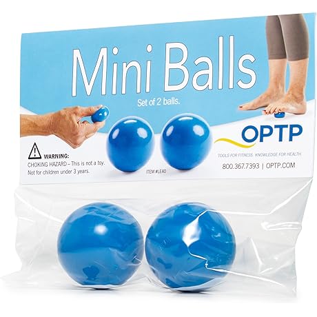 Mini Vinyl Self-Massage Balls for Hand and Foot Therapy