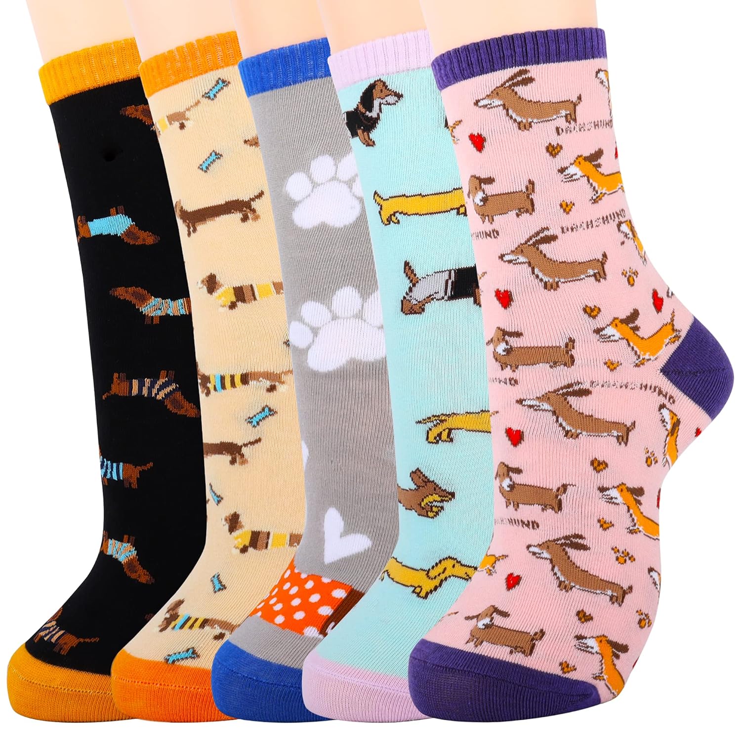 Jeasona Womens Cute Socks Funny Christmas Birthday Gifts for Women Mom Teenage Girls