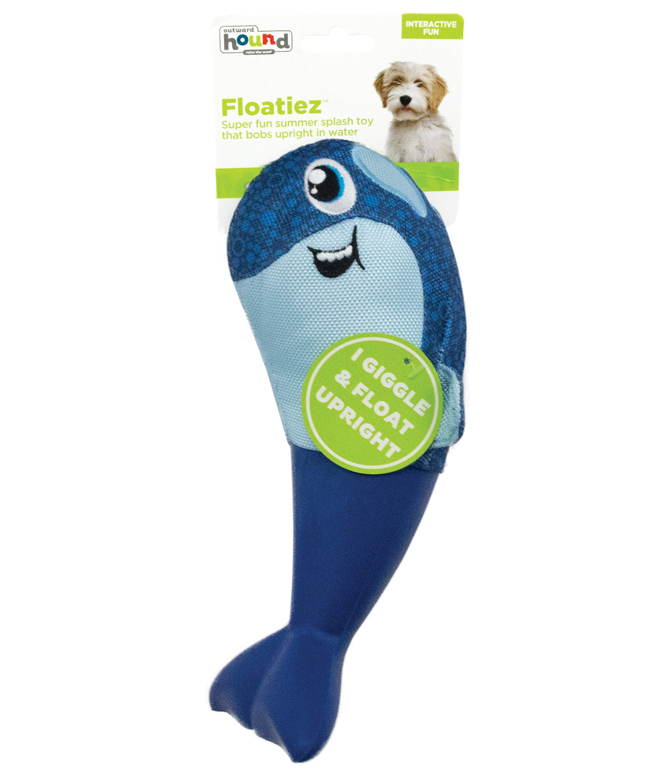 Outward Hound Floatiez Orca Whale Floating Interactive Dog Toy, Large