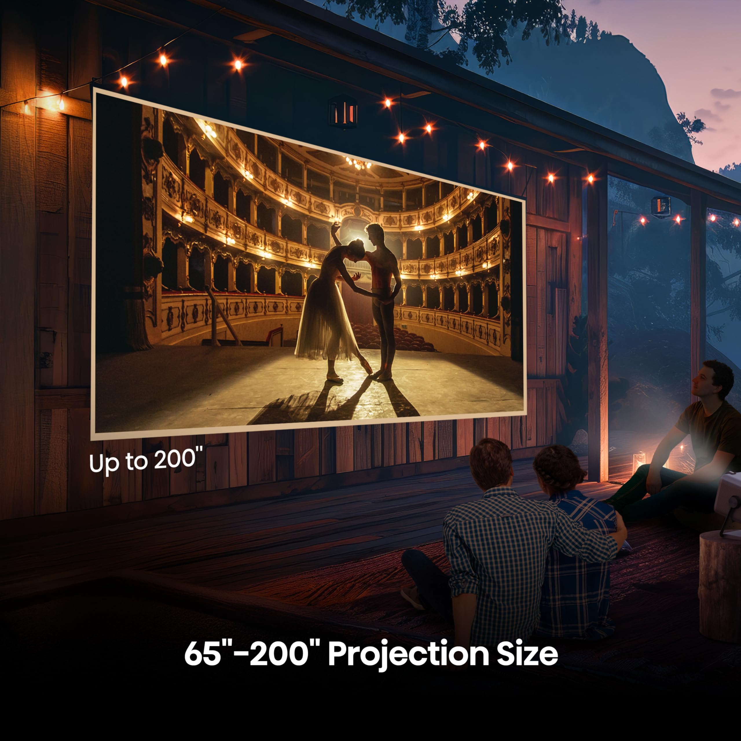 Hisense M2SE Pro Mini Projecteur Laser 4K UHD Blanc & Or Rose Bluetooth WiFi HDMI USB 3.0