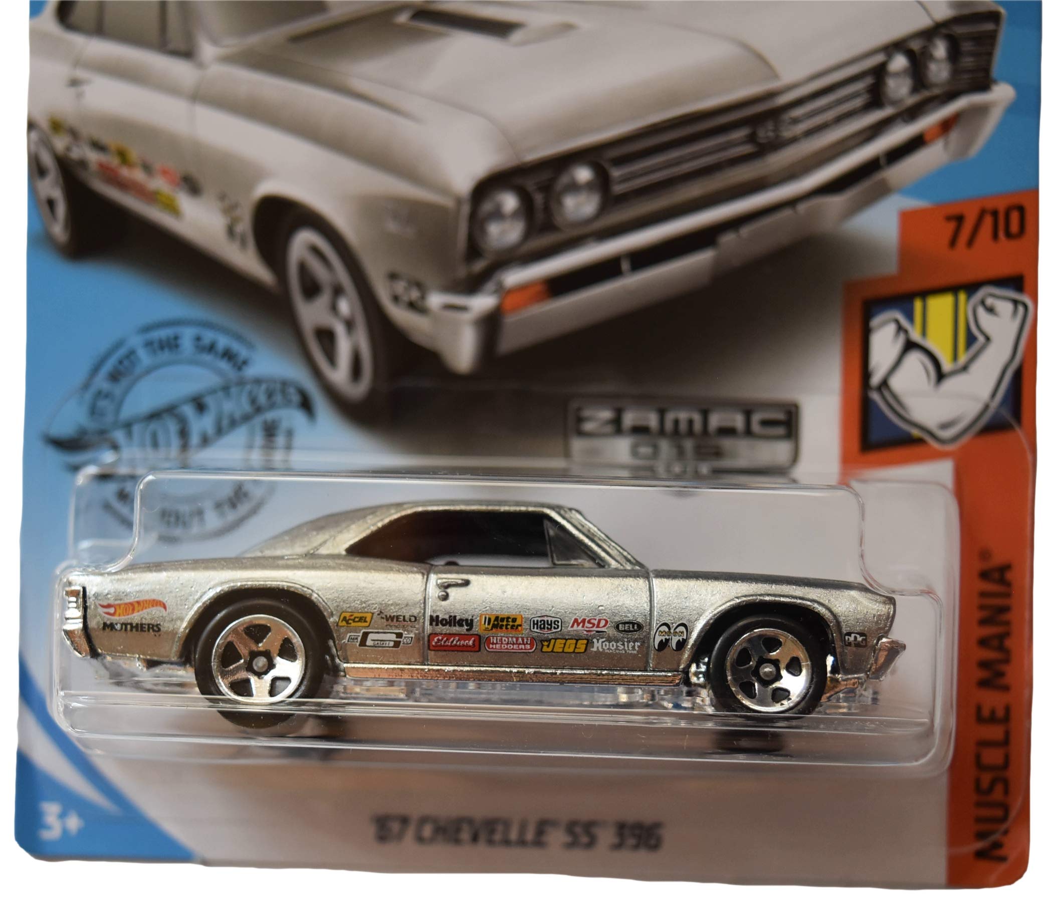 Hot Wheels ’67 Chevelle SS 396 – Modellauto 1:64, Grün, Muscle Mania Serie
